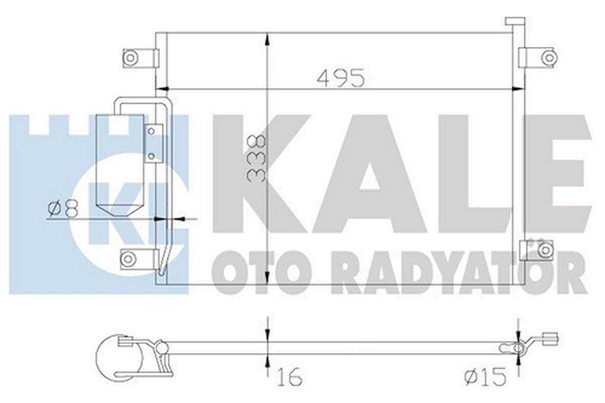 Kale 342635 Klima Radyatörü Suzuki Grand Vitara 1998 2002 9531065D10