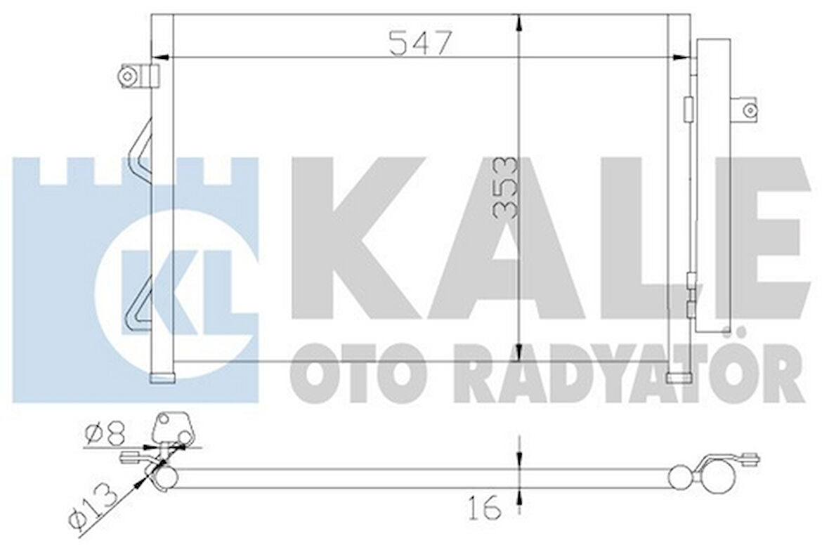 Kale 342975 Klima Radyatörü Komple Getz Dizel 2003- 976061C300