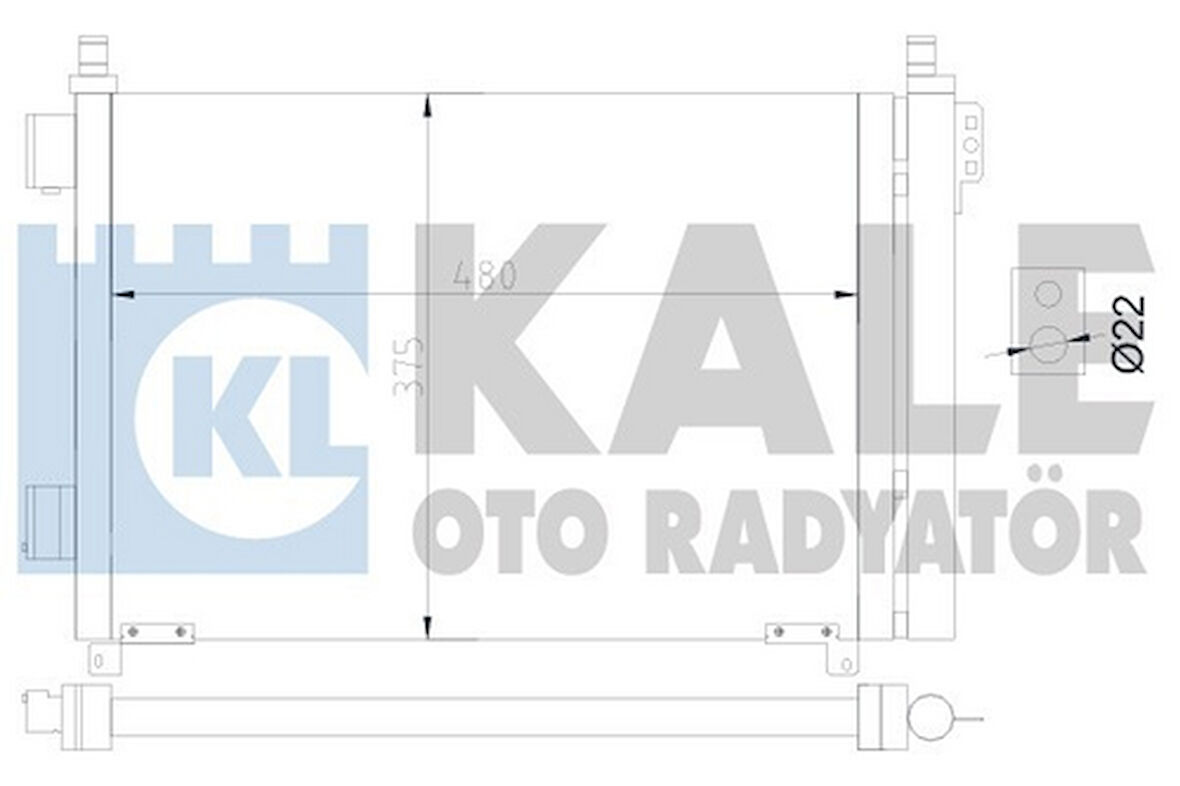 Kale 343170 Klima Radyatörü Nissan Micra 1.2 2010- 921001HC1B