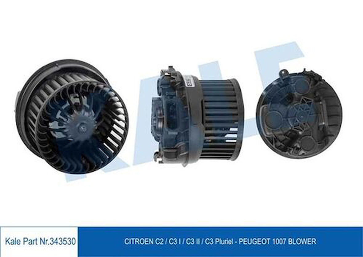 Kale 343530 Kalorifer Motoru P1007 C2 C3 C3 II C3 Pluriel 1.4 8V 1.4HDI 1.6HDI Klimasız 6441.Q5