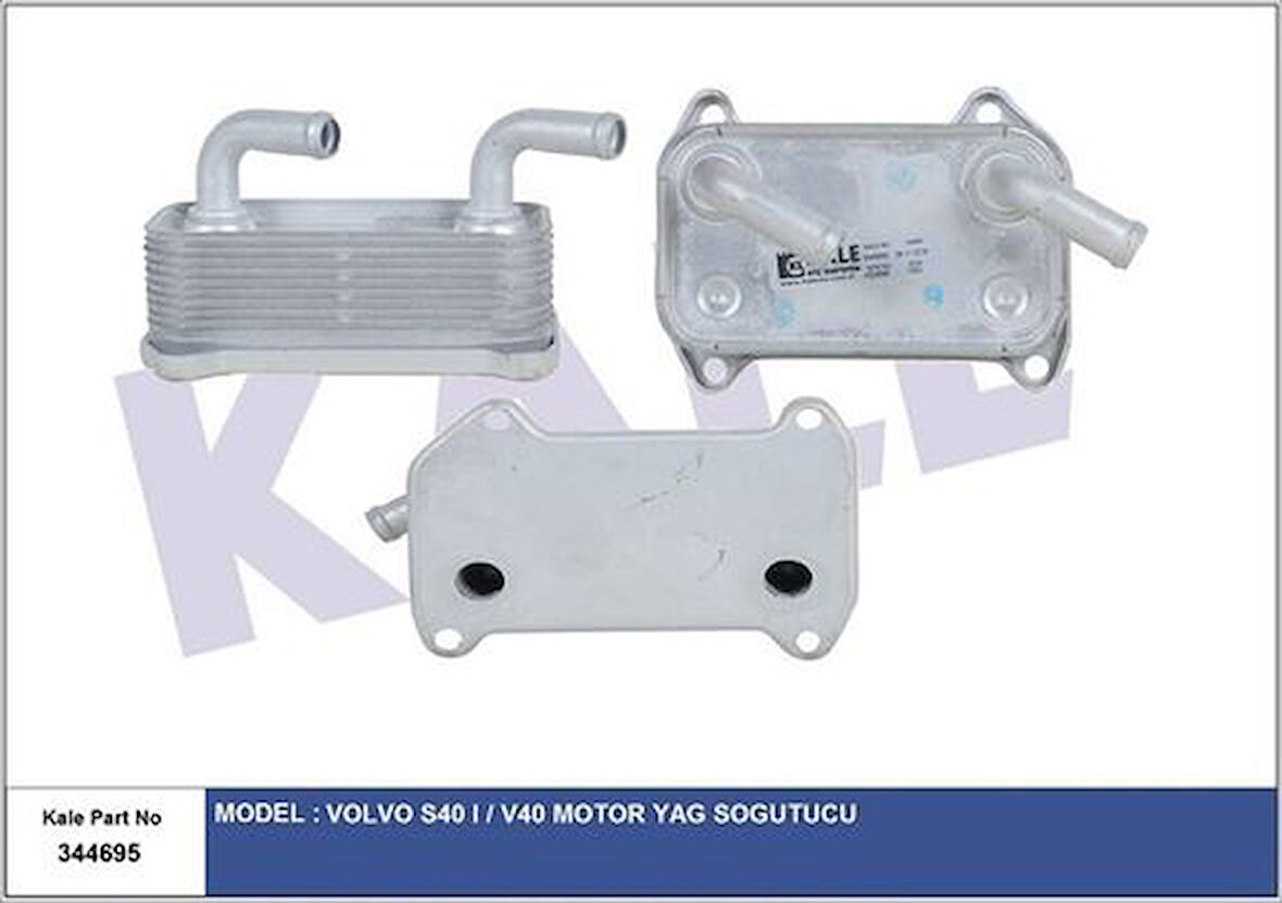 Kale 344695 Yağ Soğutucu Volvo C30 533 2.4 I D5 T5 06-12 C70 II 542 2.4 D5-T5 06-09 S40 II 544 2.4 04-12 V50 545 2.4 D5 T5 07-11 30637079