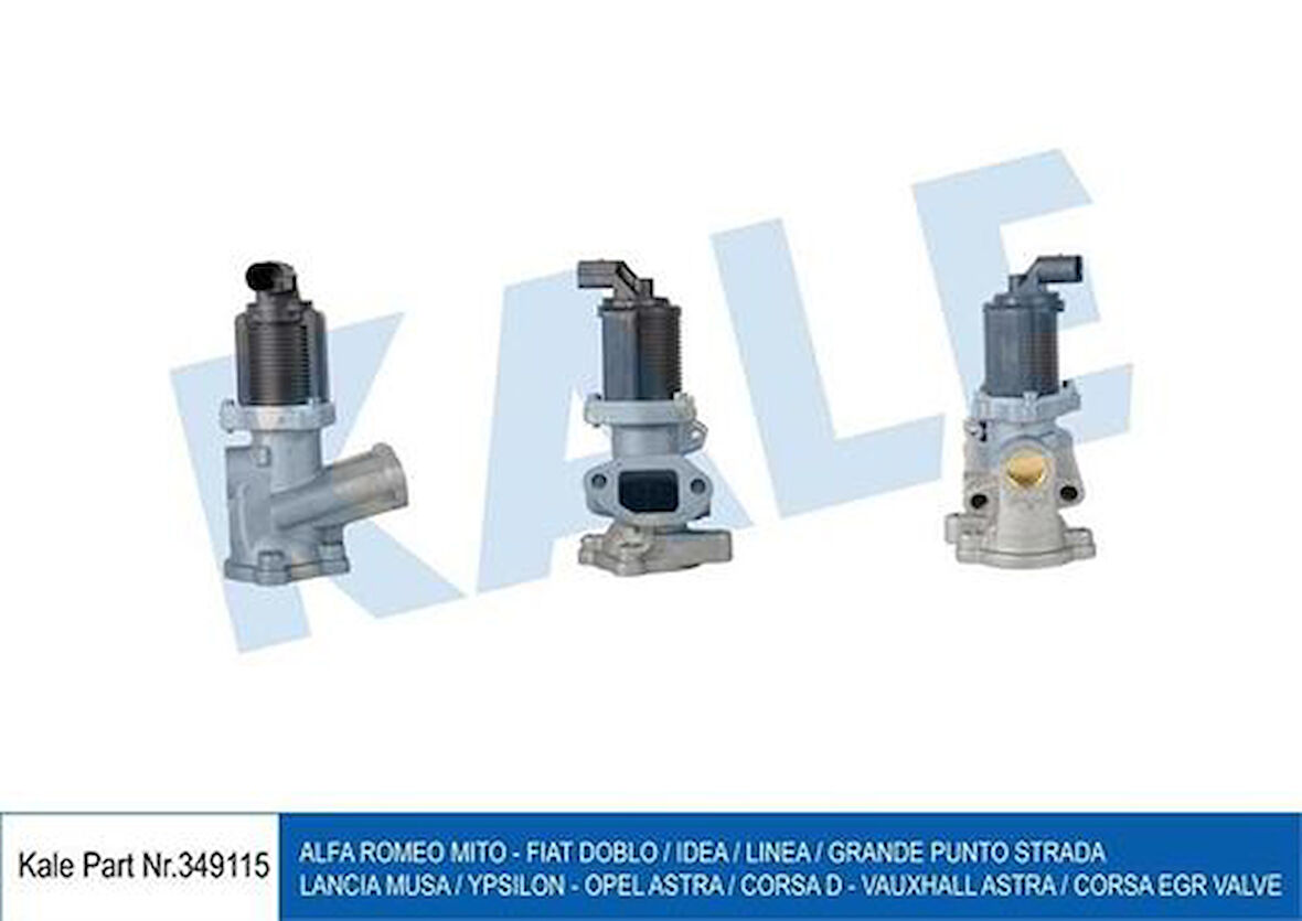 Kale 349115 EGR Valfi Astra H Z13DTH Doblo Palio Albea Punto 1.3 Multijet 16V 90Hp Corsa D 1.3CDTI Z13DTH 05- 55192348