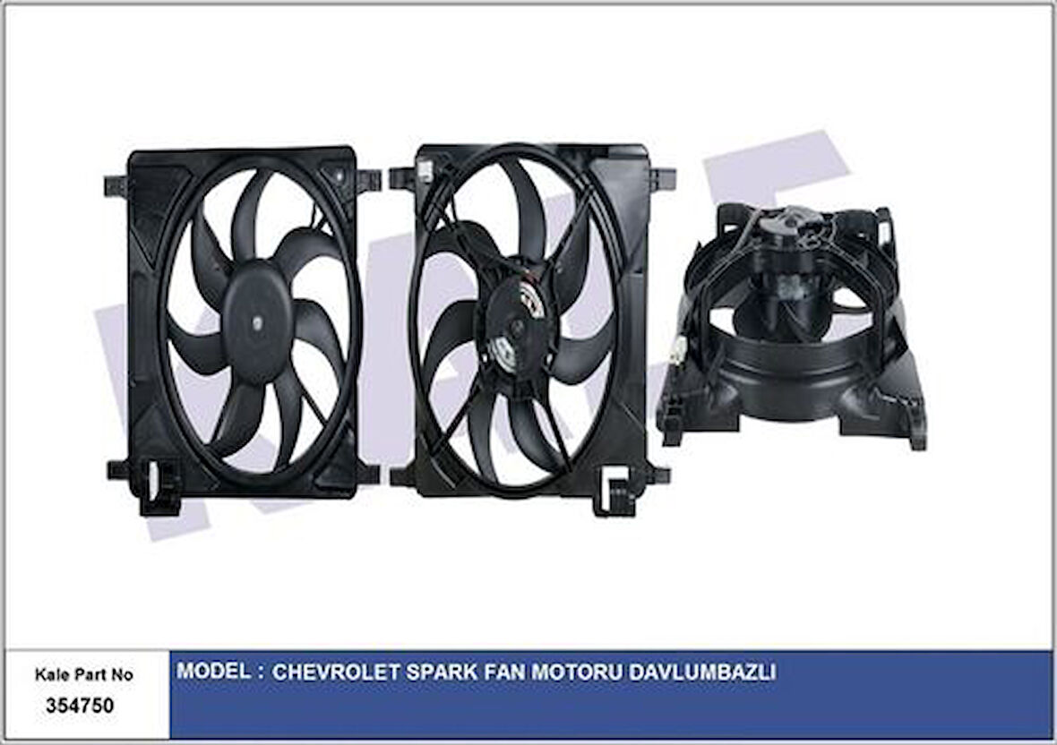 Kale 354750 Radyatör Fanı Motoru Komple Spark 95978940
