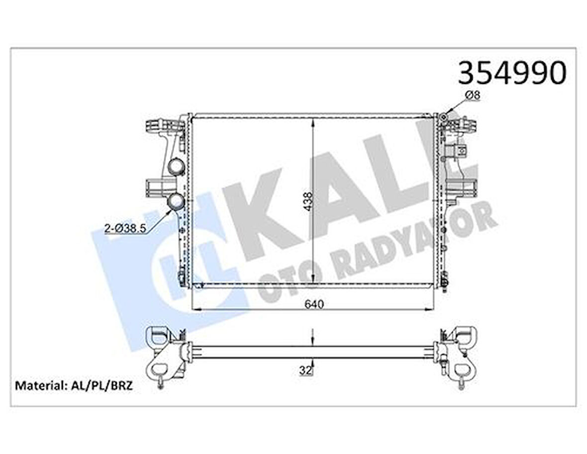 Kale 354990 Motor Radyatörü Iveco Daily V VI Daily Citys Daily Line 11- 5801264635