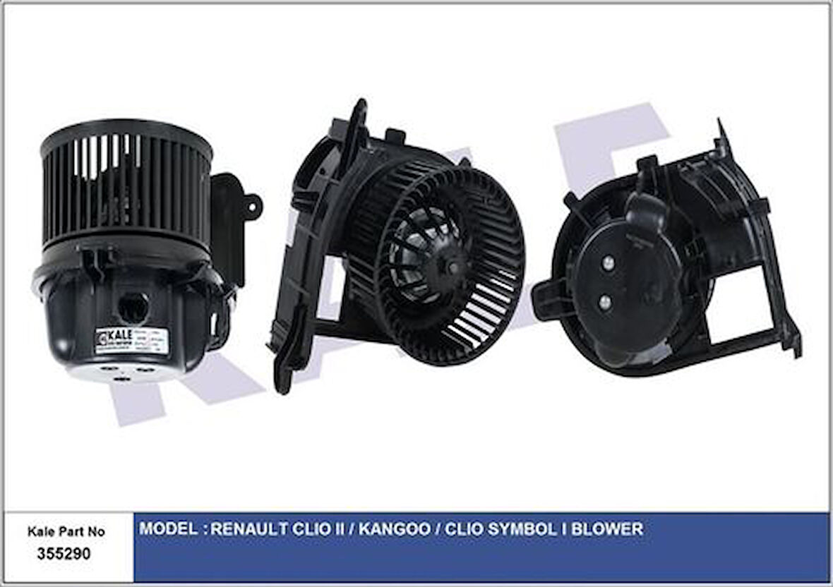 Kale 355290 Kalorifer Motoru Clio II Kangoo Thalia 98-Manuel Klimalı 7701050894