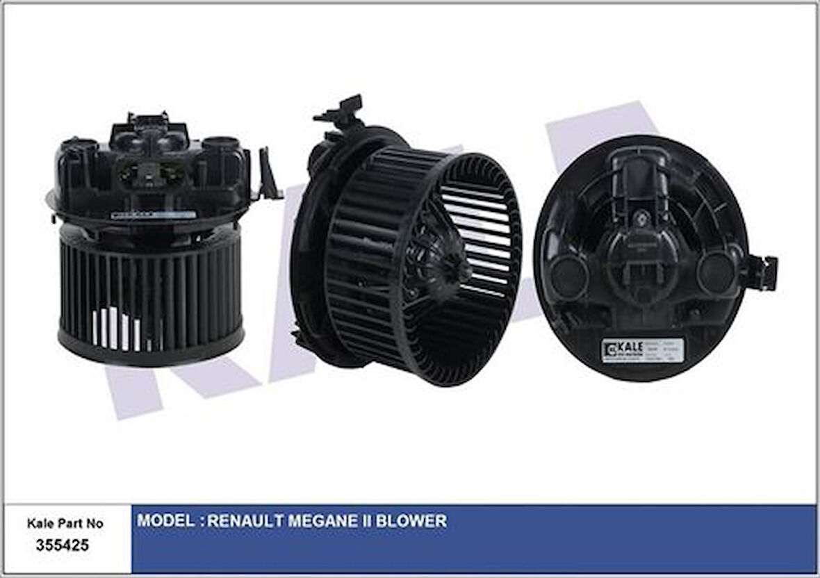 Kale 355425 Kalorifer Motoru Renault Megane II Blower 7701056964