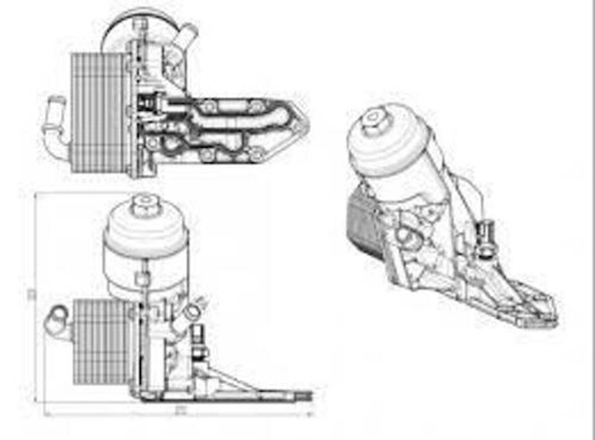 Kale 355770 Motor Yağ Soğutucu Komple Ranger Tke 3.2 200Ps 11- BB3Q6B624EA