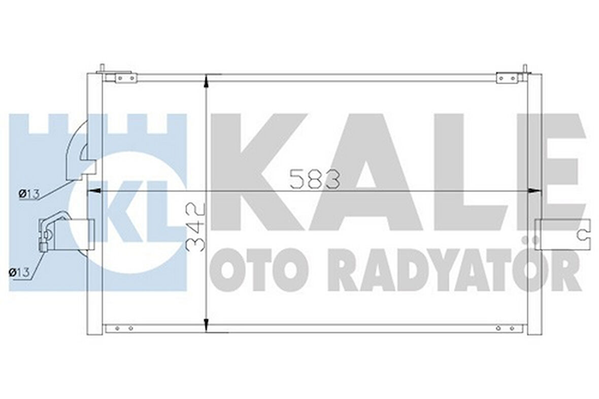 Kale 386400 Klima Radyatörü Komple Hyundai Accent 1994-1999 9760622010