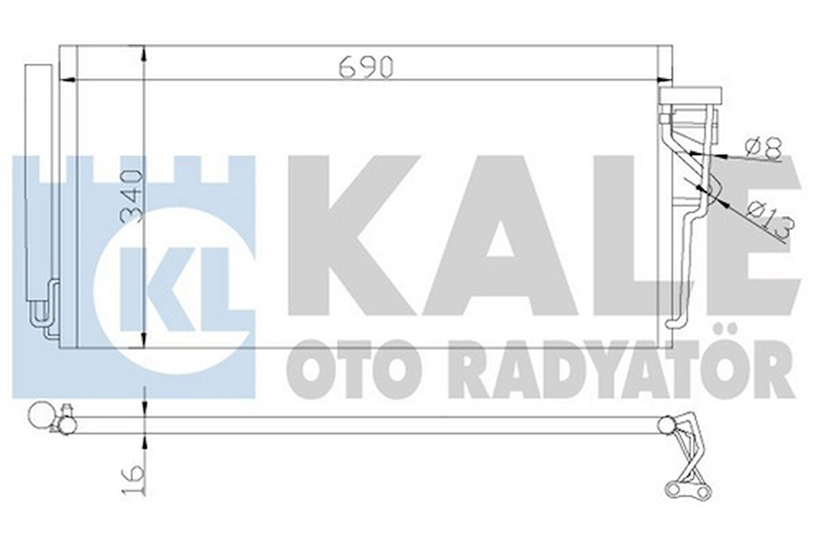 Kale 387300 Klima Radyatörü Mazda 6 2008 2012 GS1D61480C