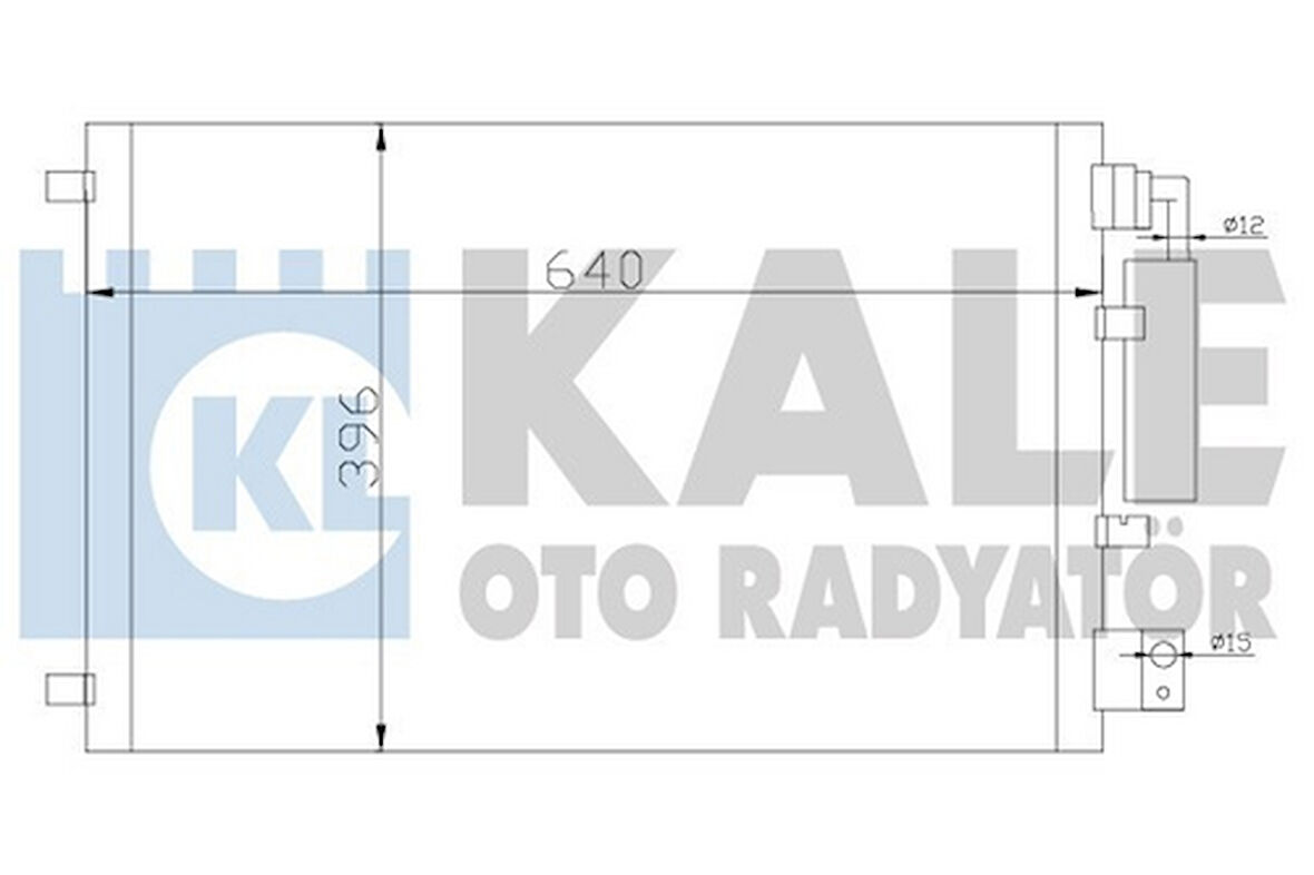 Kale 388600 Klima Radyatörü Nissan Qashqai 2007 2013 622x378x16 92100JD20A