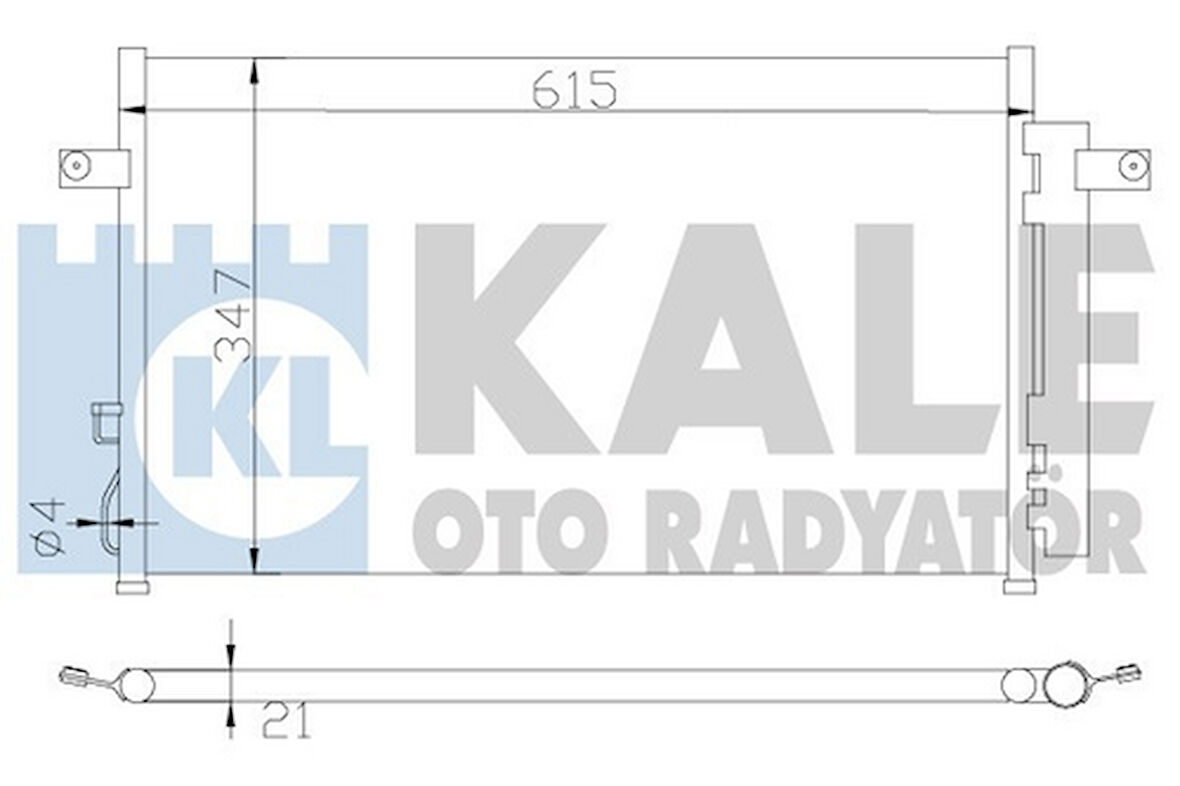 Kale 388700 Klima Radyatörü Nissan Pickup D22 98-710x328x19 921103S200