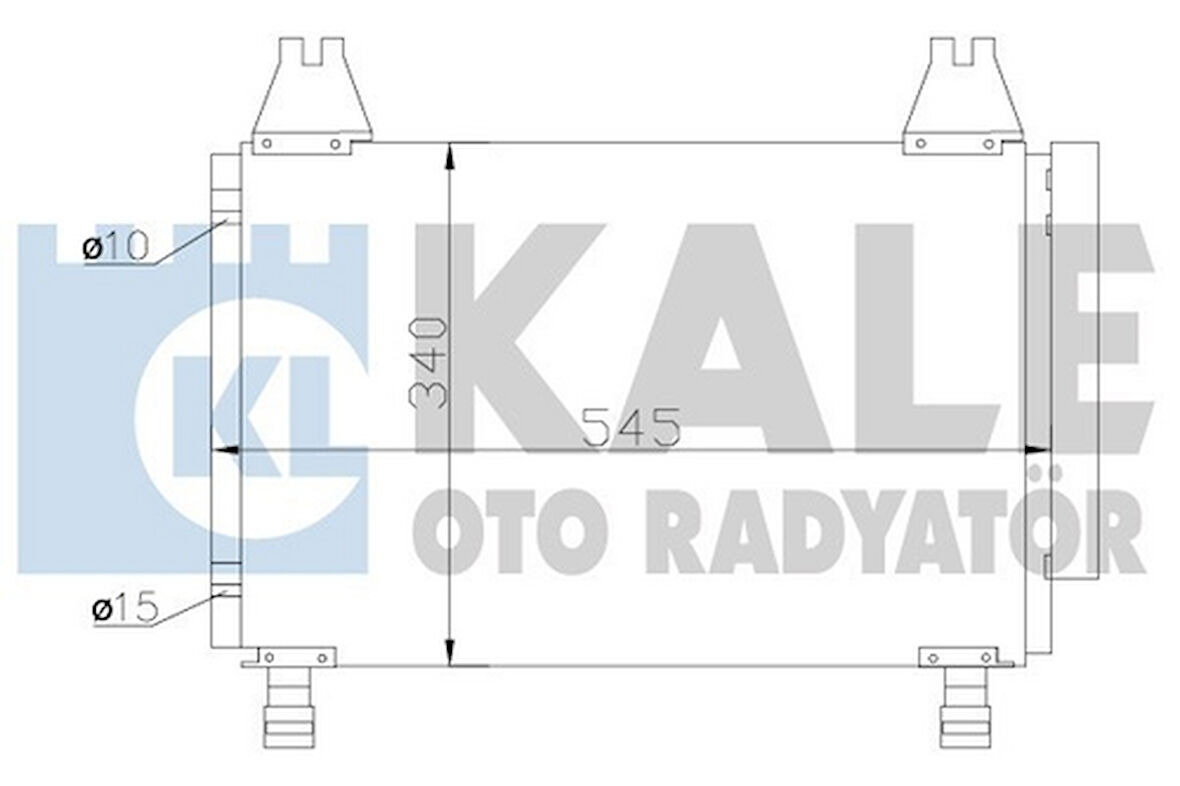 Kale 390100 Klima Kondenseri Yaris Al Al 524X318X16 8846052110