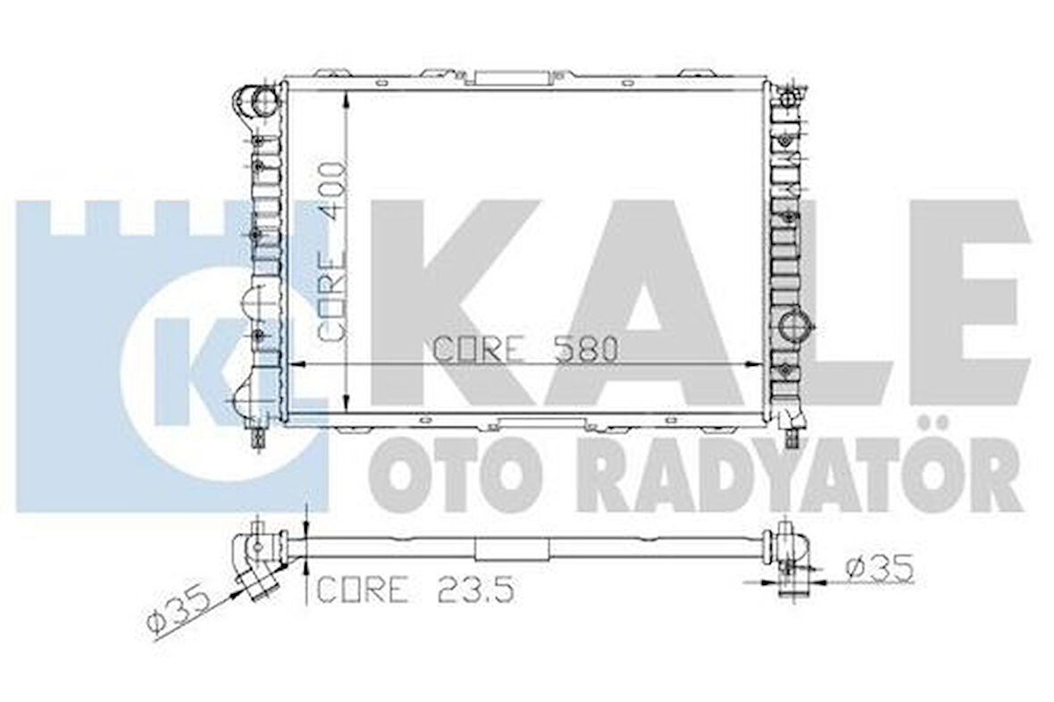 Kale 3901011PA Radyatör Klimalı Alfa 156 1.9JTD 97-05 2.4 JTD 97-05 SW 156 1.9JTD 97-06 2.4 JTD 97-06 60624581
