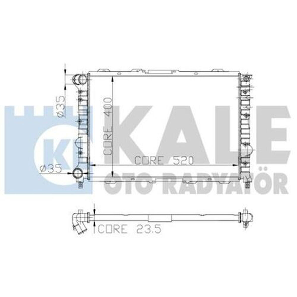Kale 3902021PA Radyatör Klimalı Alfa 156 1.6 T.S 1.8 T.S 2.0 2.5 97-05 SW 156 1.6 T.S 1.8 T.S 97-06 60651921