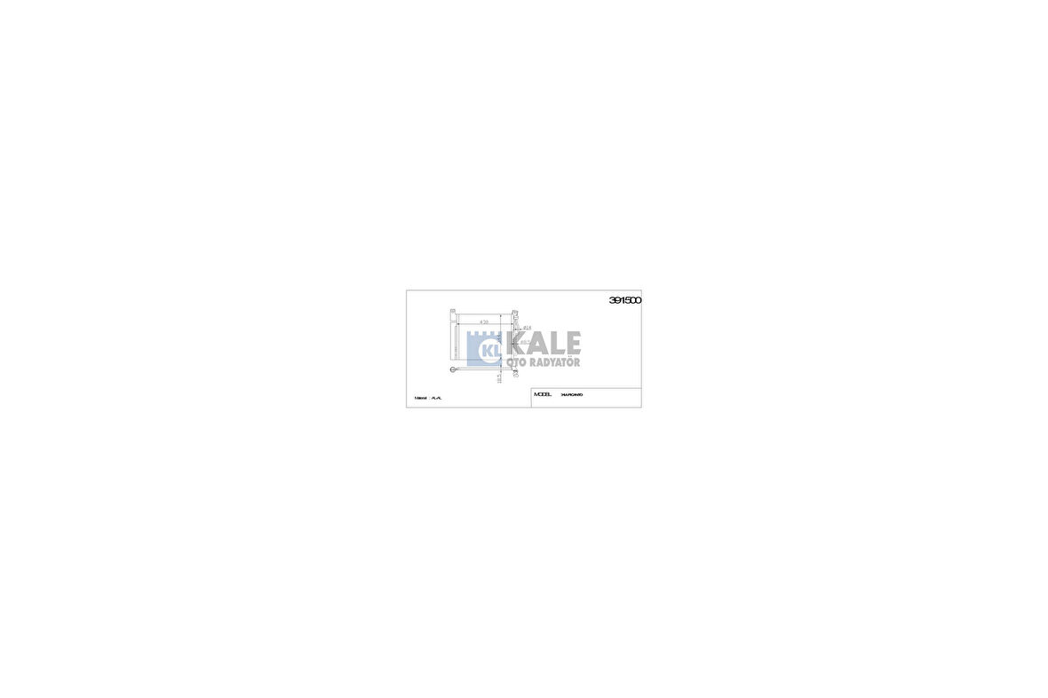 Kale 391500 Klima Radyatörü Kia Picanto 1.0 1.1 2004-2007 9760607200