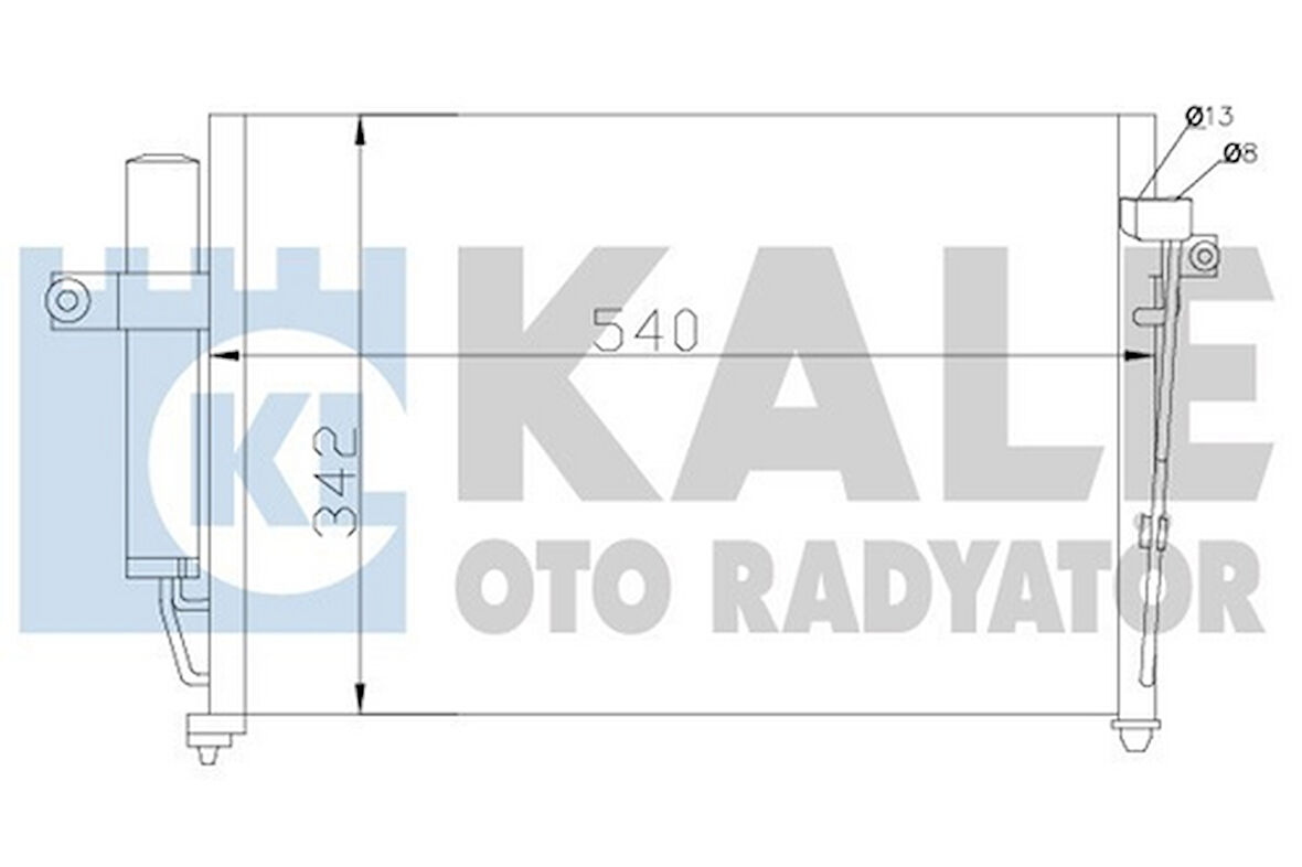 Kale 391700 Klima Radyatörü Kondanser Hyundai Getz 1.3 1.4 Benzinli 2003- 976061C100