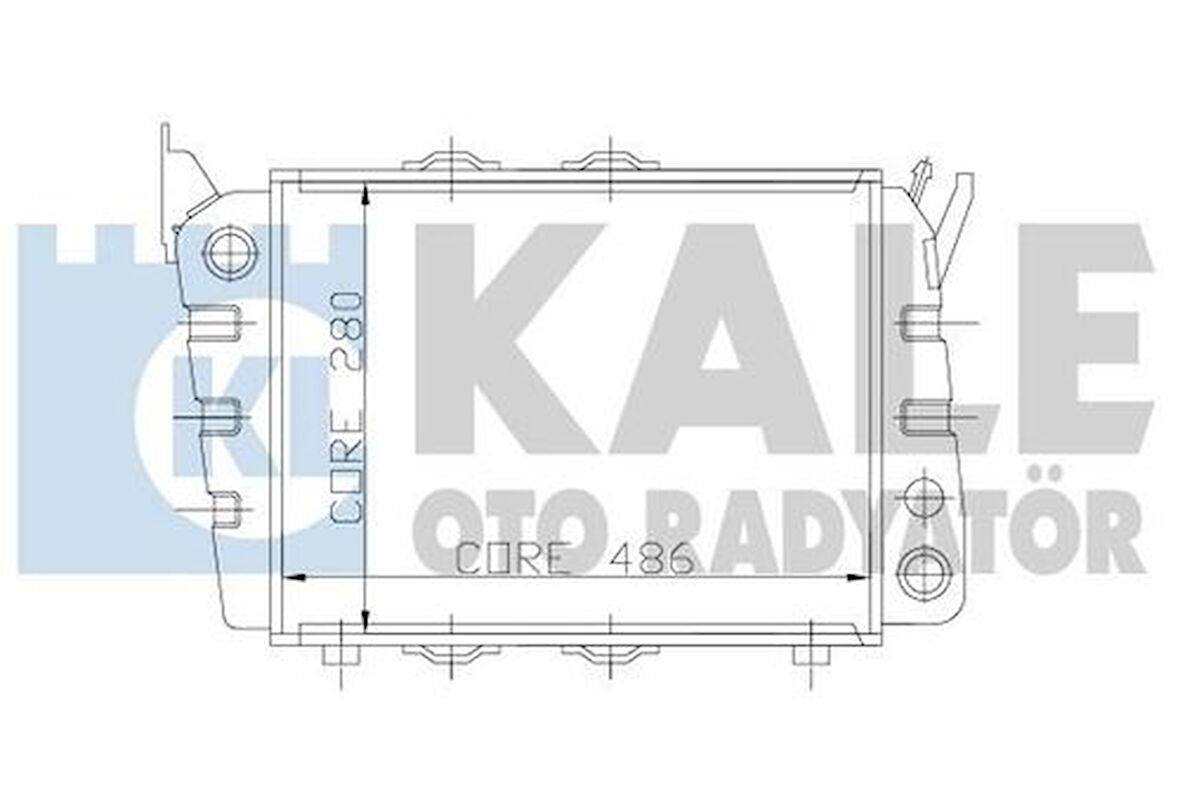 Kale 5000122PF Radyatör 2 Sıra Pe 120 L 113610502