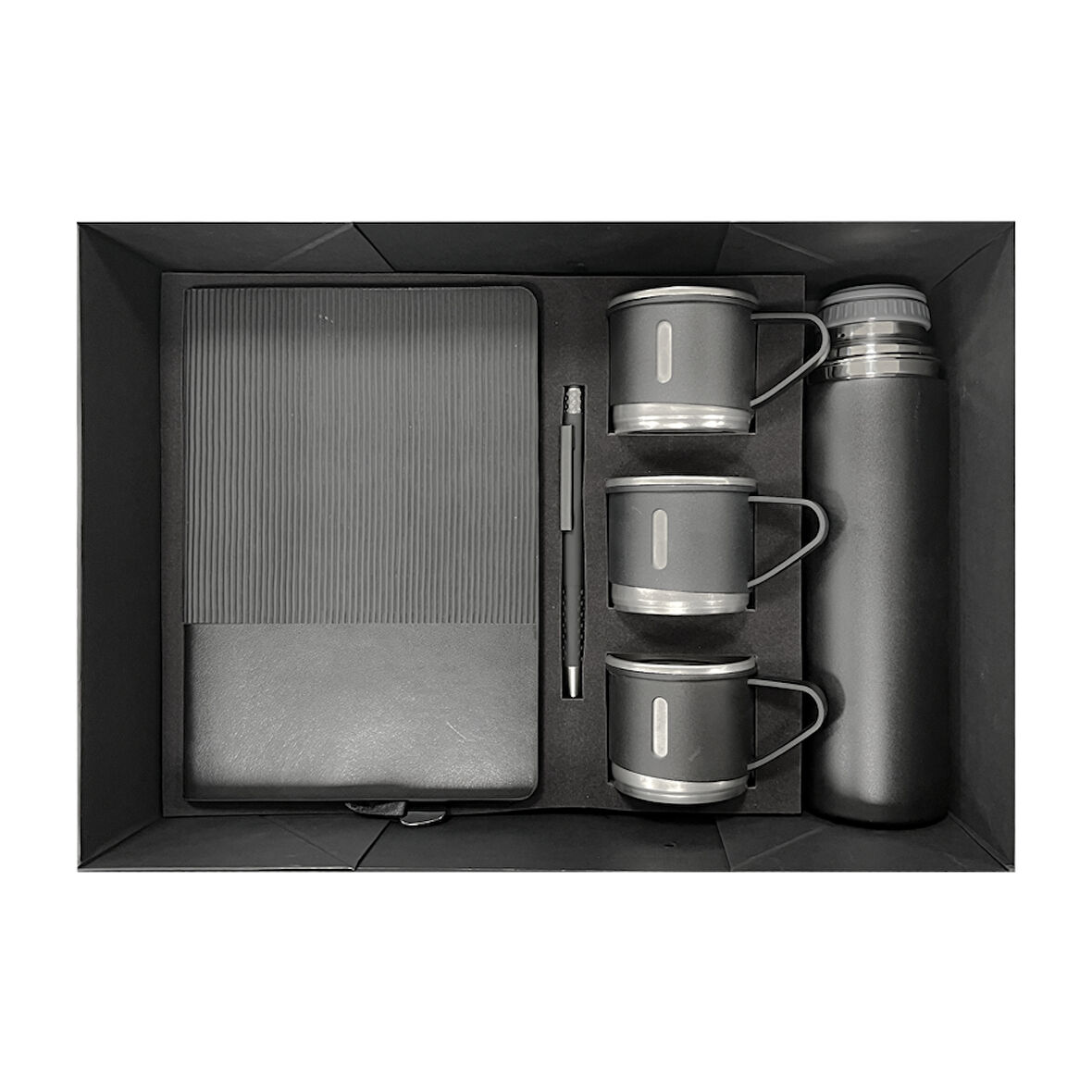 VIP Altılı Hediye Set / Defter - Kalem - Bardak ve Termos