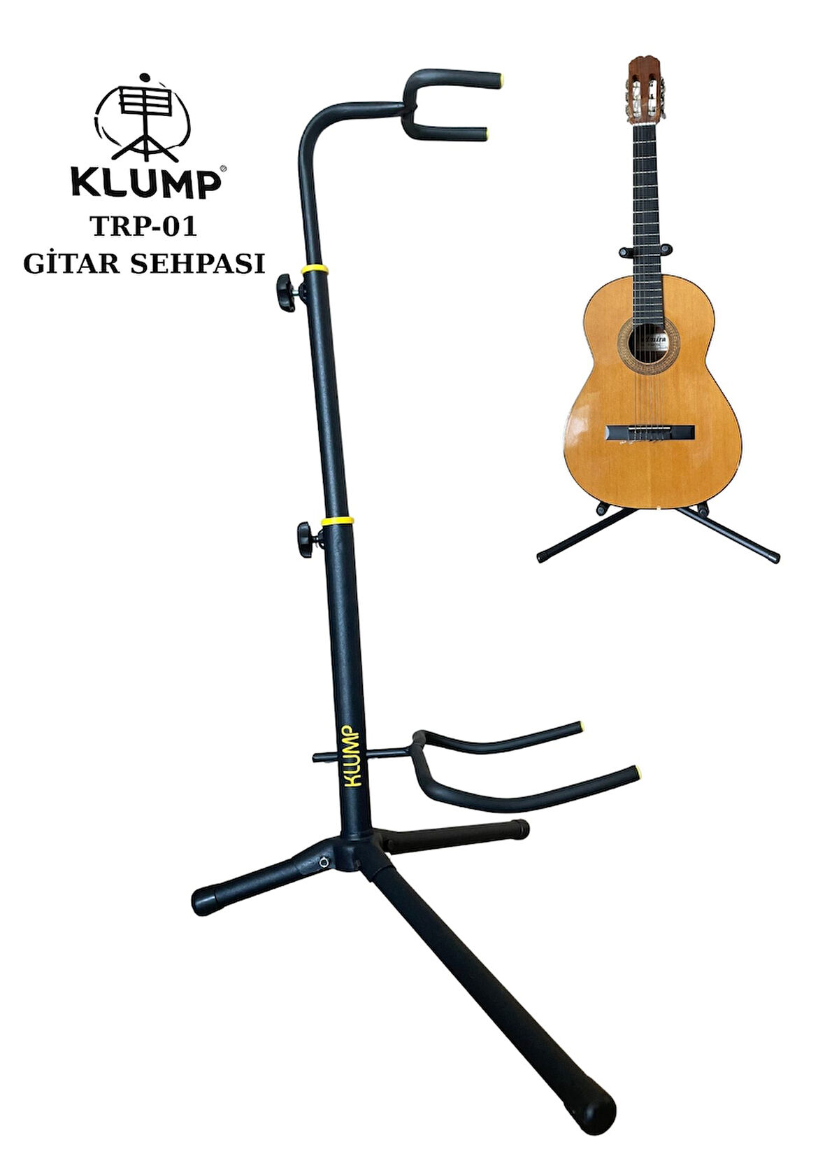 Trp-01 Üç Kademeli Profesyonel Gitar Sehpası Bağlama Sehpası Saz Sehpası Standı