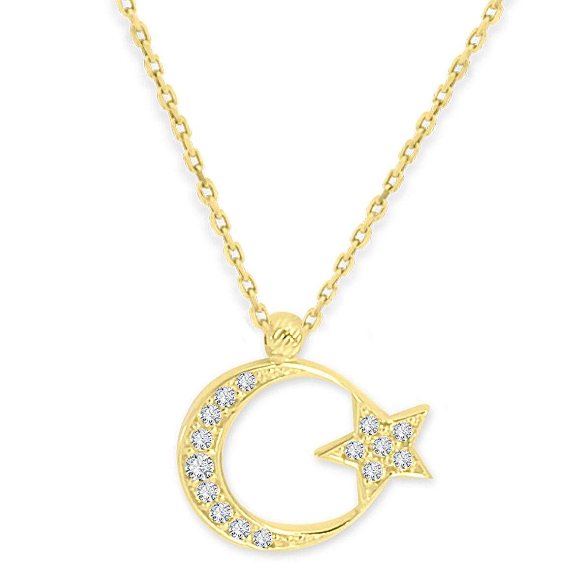 Ay Yıldız Minimal Kolye (KLY0280)