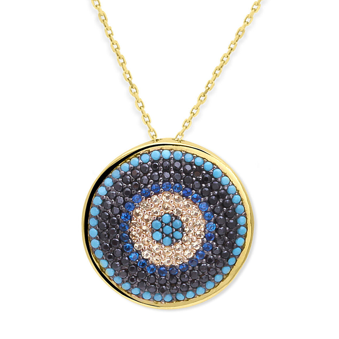 Altın 14 Ayar Nazar Kolye (KLY0412)