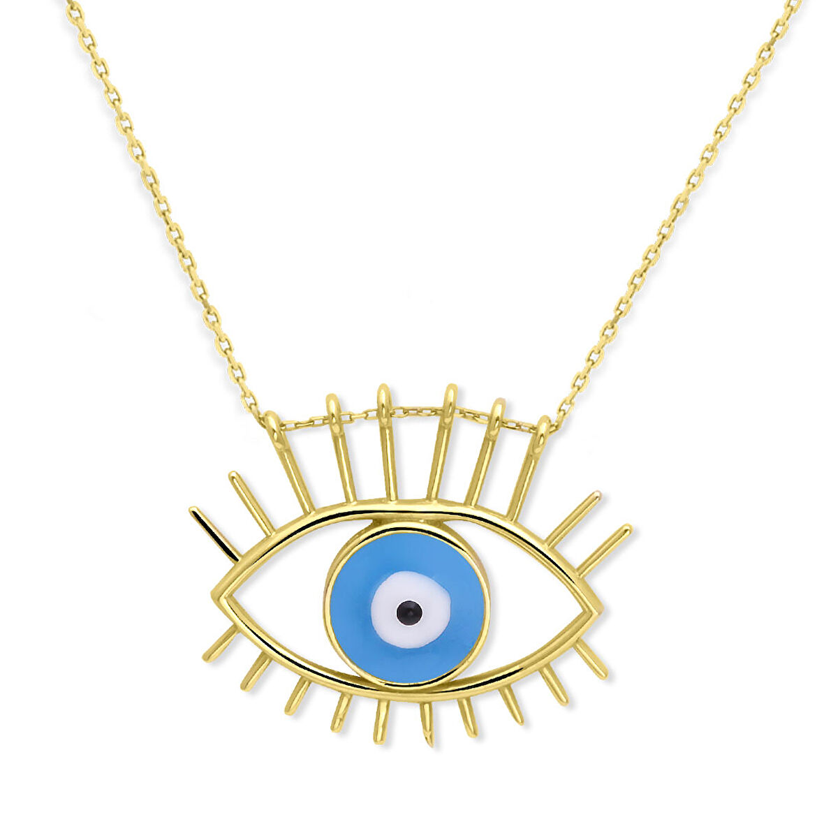 Altın Nazar Göz Kolye (KLY0415)