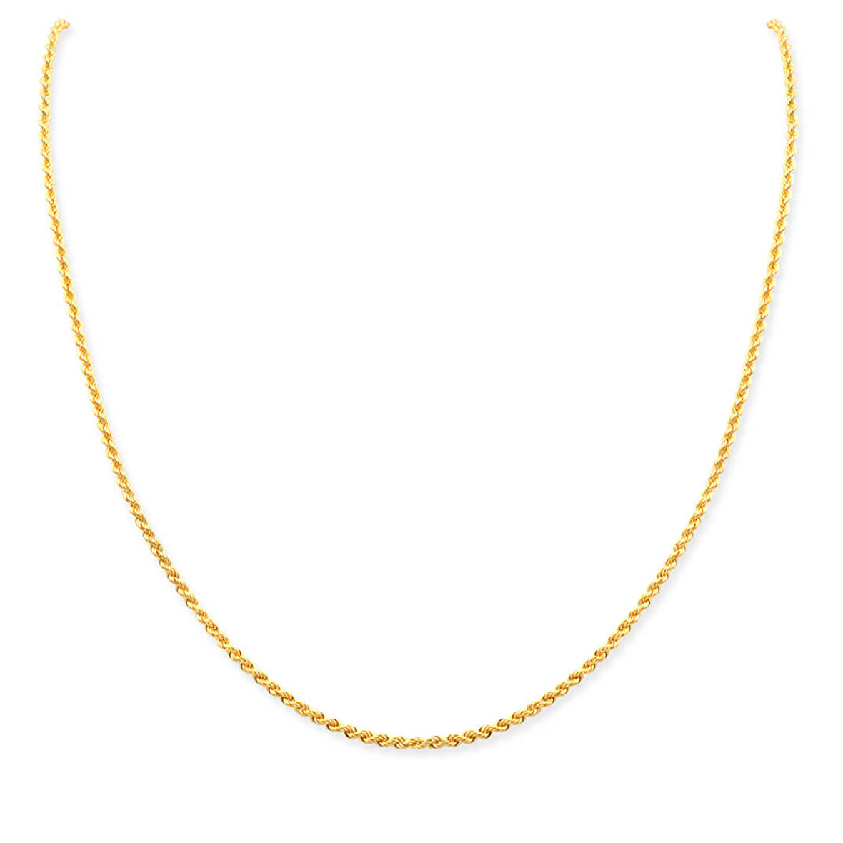 50 Cm İnce Altın Halat Zincir (KLY0484)