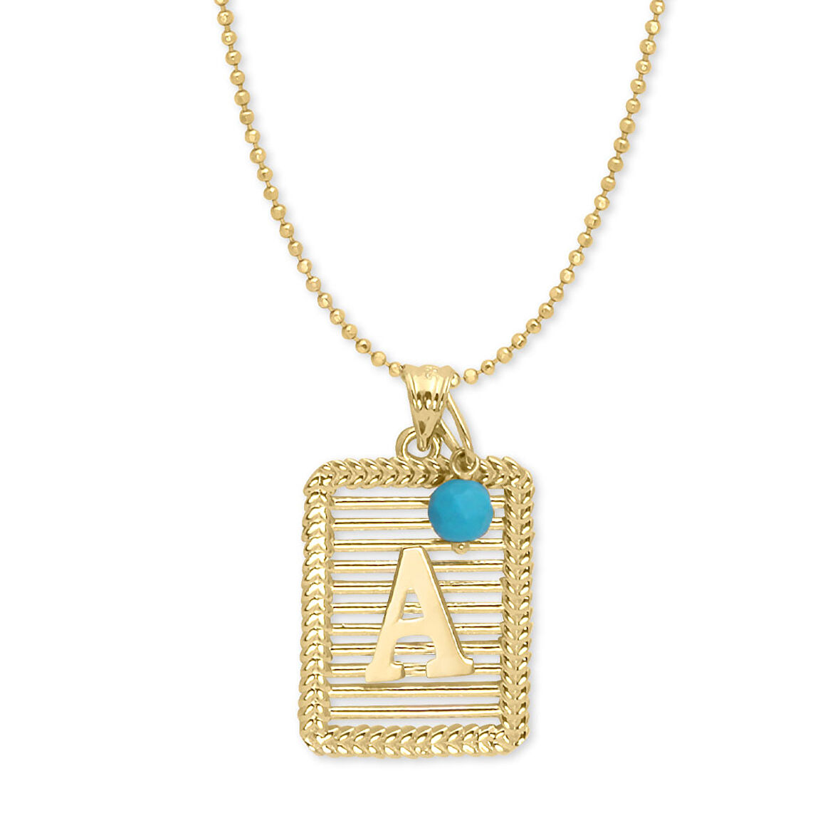 Tasarım Yeni Model Altın A Harfi Kolye (KLY0520)