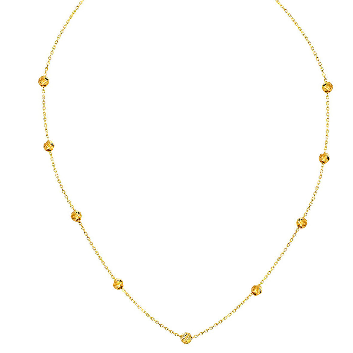 Toplu Dorika Altın Zincir Kolye (KLY0531)