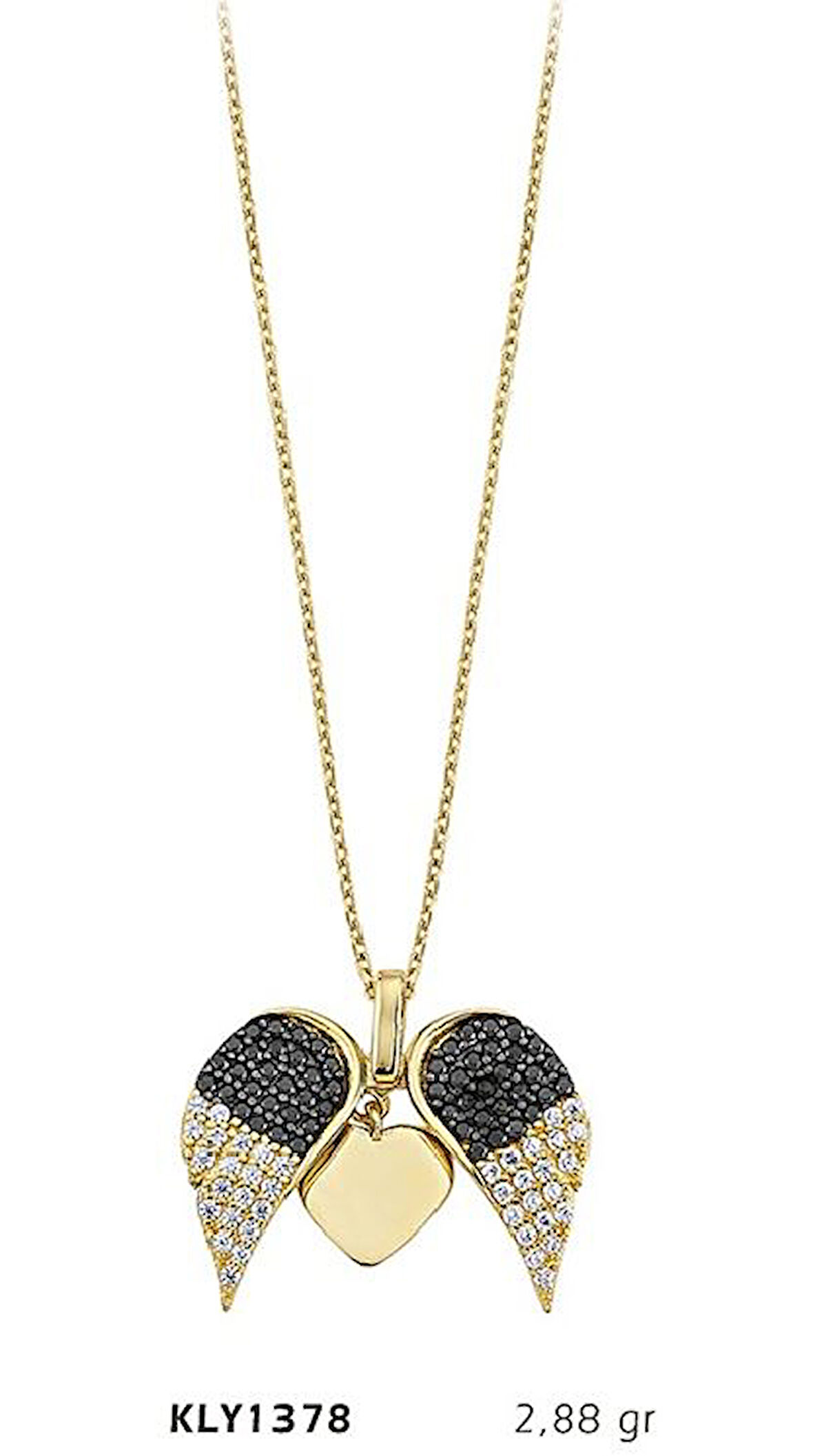 Harem Altın 14 Ayar Altın Kanatlı Kolye KLY1378