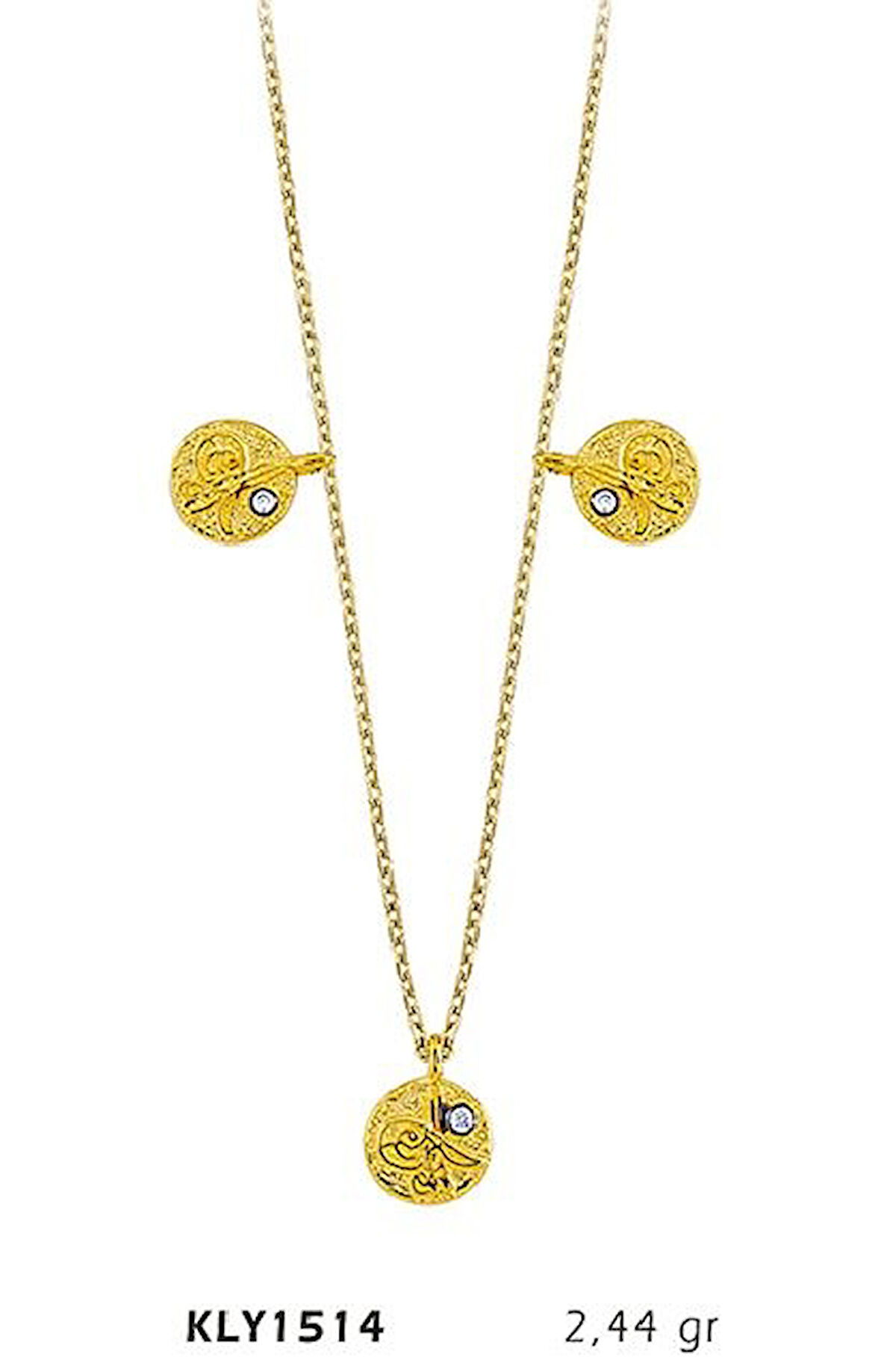 Harem Altın 14 Ayar Altın Şans Kolye KLY1514