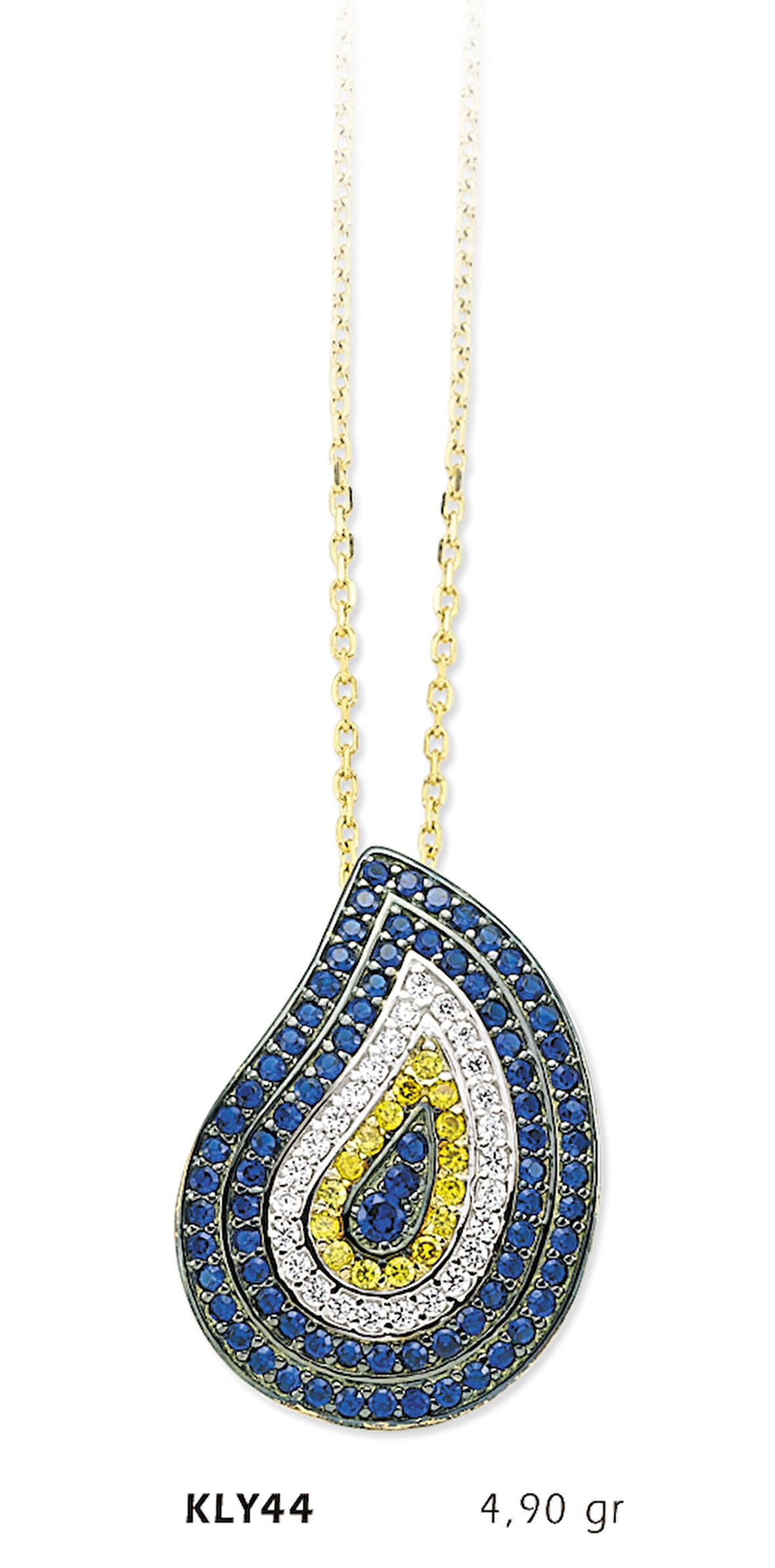  14 Ayar Altın Nazar Boncuğu Kolye KLY44