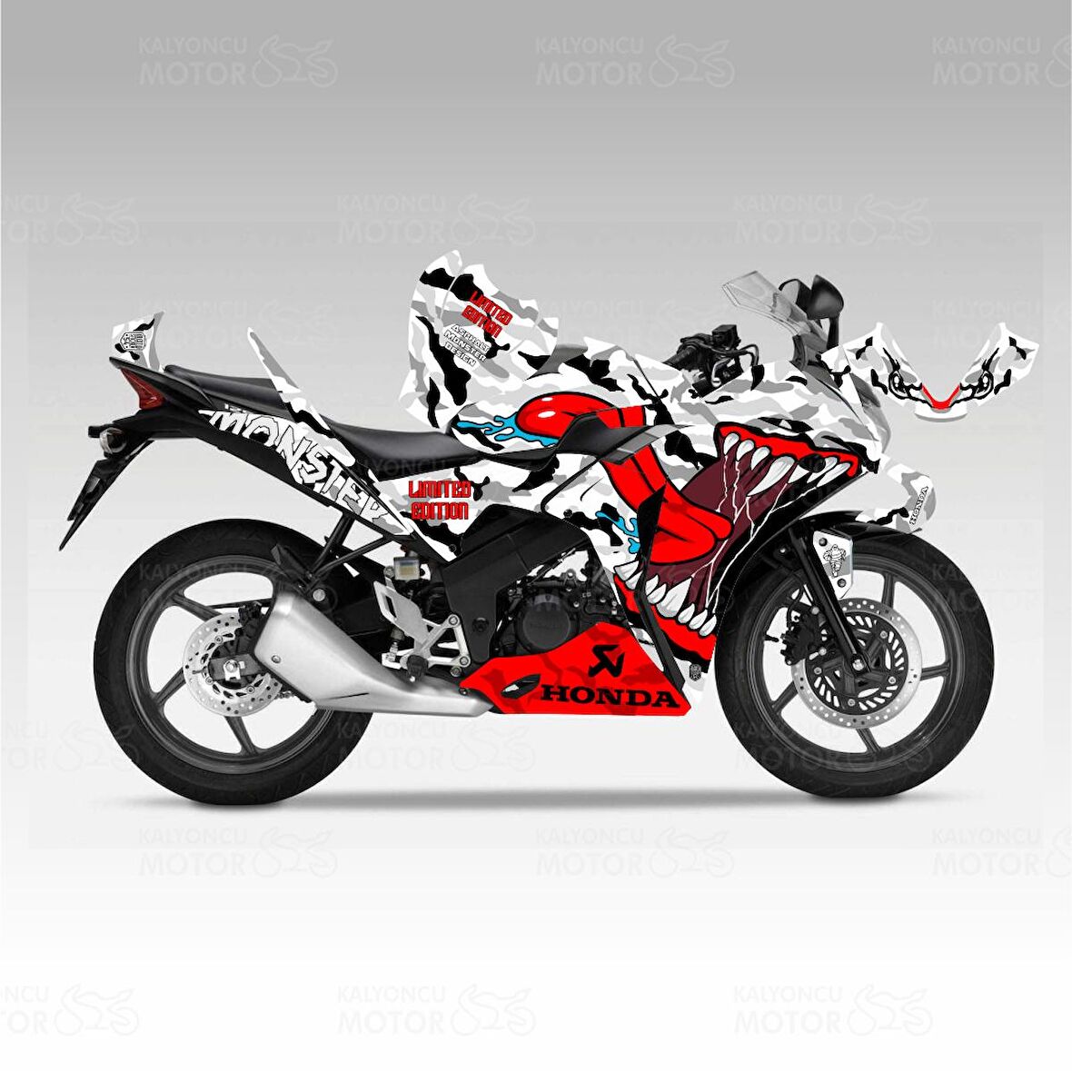 Honda CBR 125 Sticker Set Asphalt Monster