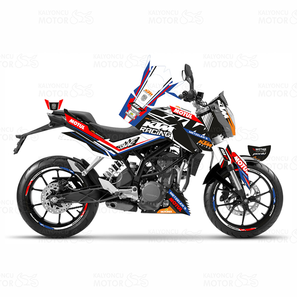 KTM Duke 250 Racing Design Sticker Set (2011-2016)