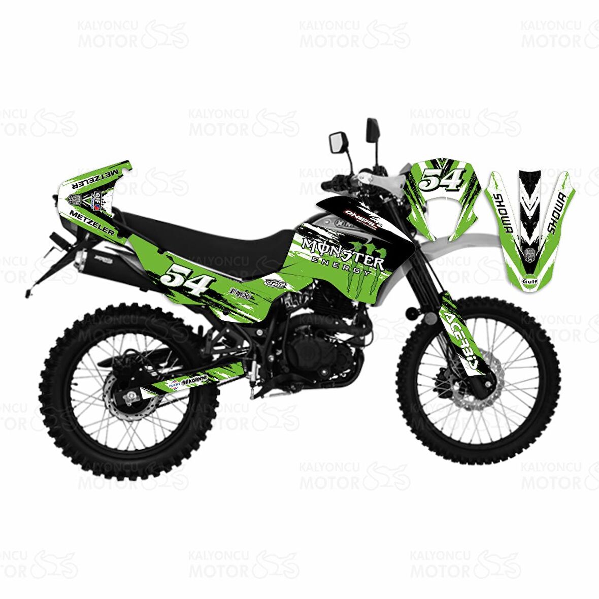 Mondial X-Treme Max 150 Monster Energy Design Sticker Set