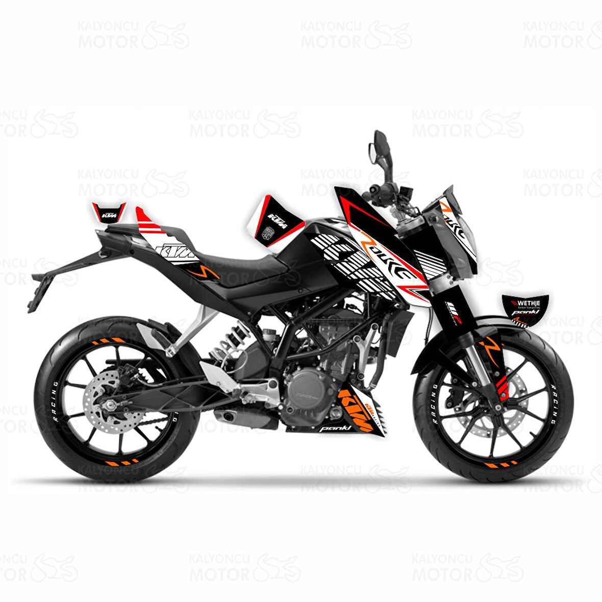 KTM Duke 390 R Design Sticker Set (2011-16)