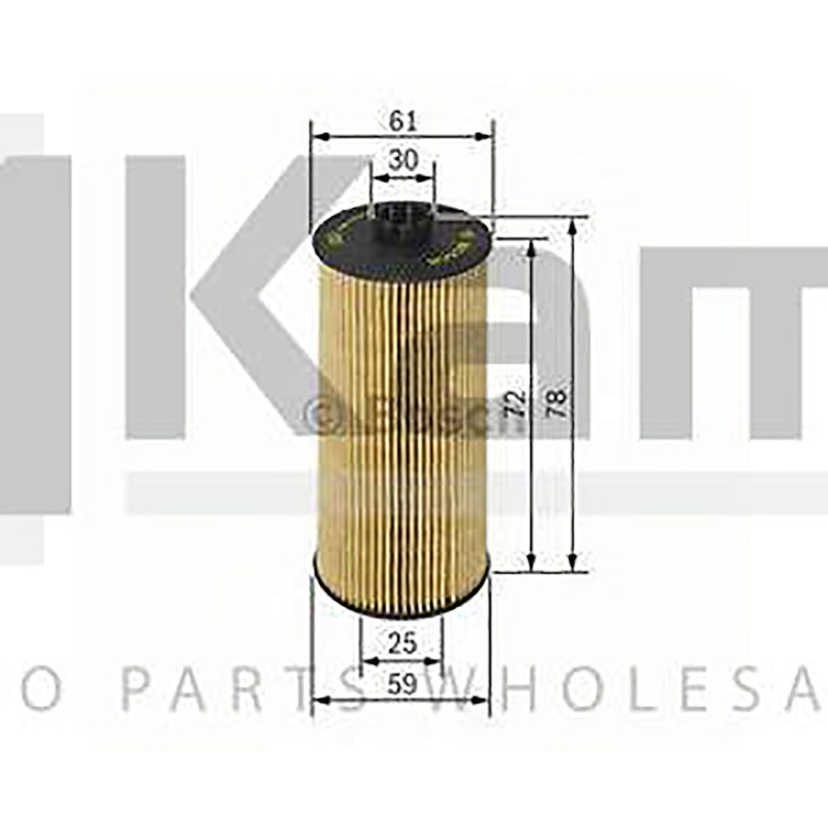 650308 YAĞ FİLTRESİ OPEL VECTRA-B (X1.8XE/Z1.8XE/X2.5XE) 96- / OMEGA-B (X2.5XE) 00-03 İTHAL