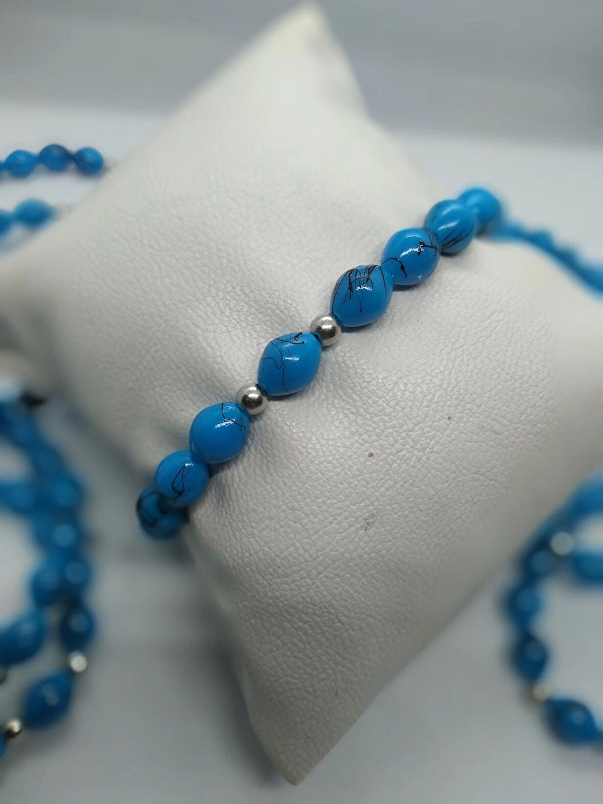 Turkuz Damar desenli Plastik Bileklik Unisex 