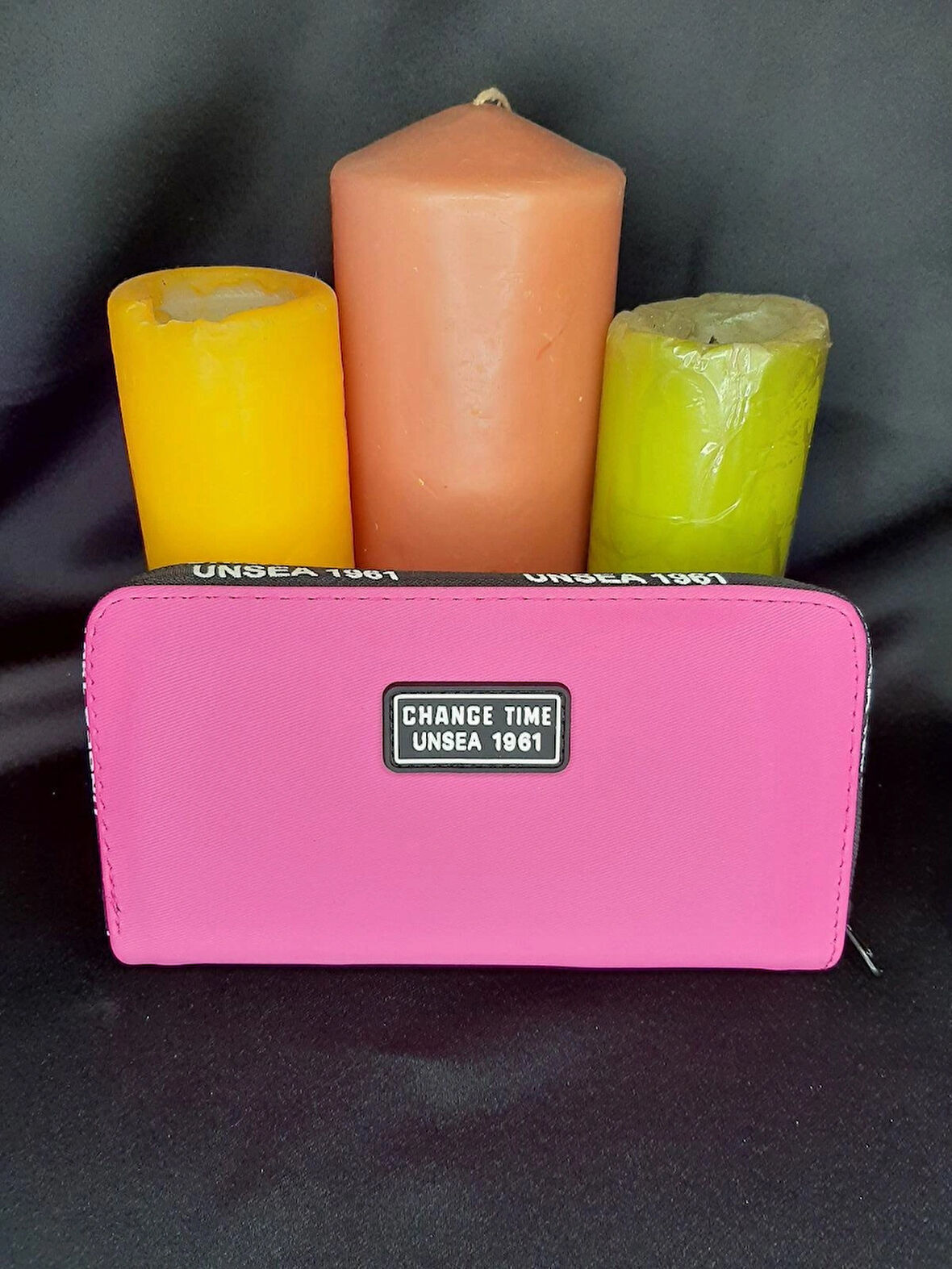 Kadın Fermuarlı Telefon Bölmeli Kartlık Cüzdan - Geniş