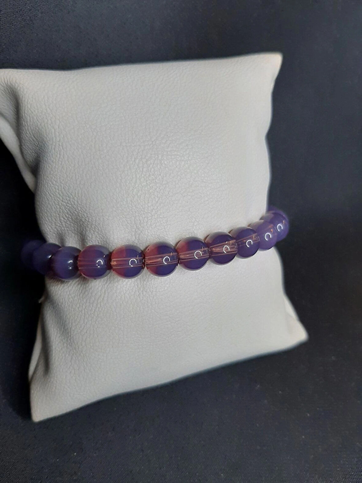 MRYart Mor Cam Boncuk Bileklik Unisex