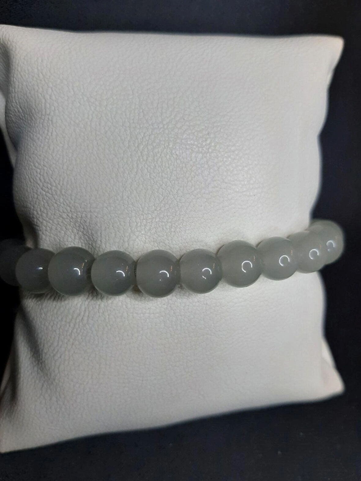 MRYart  İs Grisi Cam Boncuk Bileklik – Şık ve Zarif Tasarım Unisex