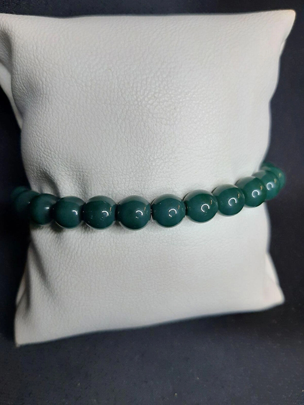 MRYart Koyu eşil Cam Boncuk Bileklik – Şık ve Zarif Tasarım Unisex