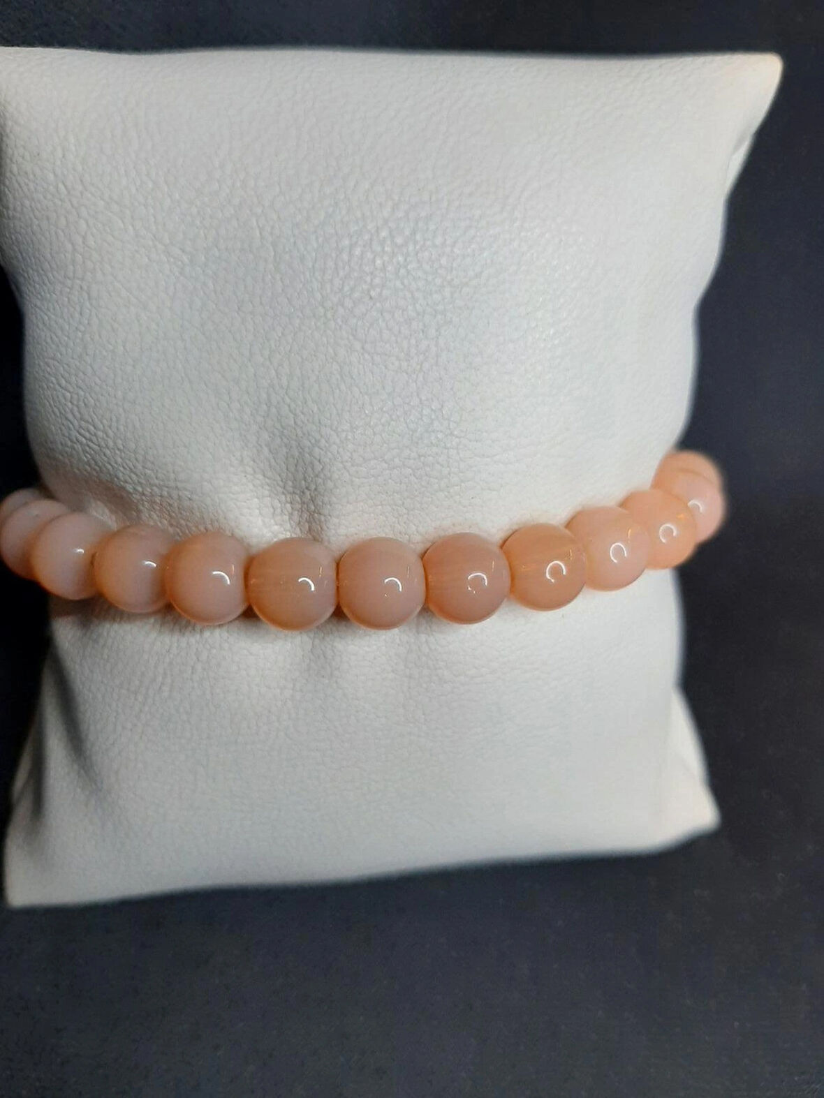 MRYart Somon Renk Cam Boncuk Bileklik – Şık ve Zarif Tasarım Unisex