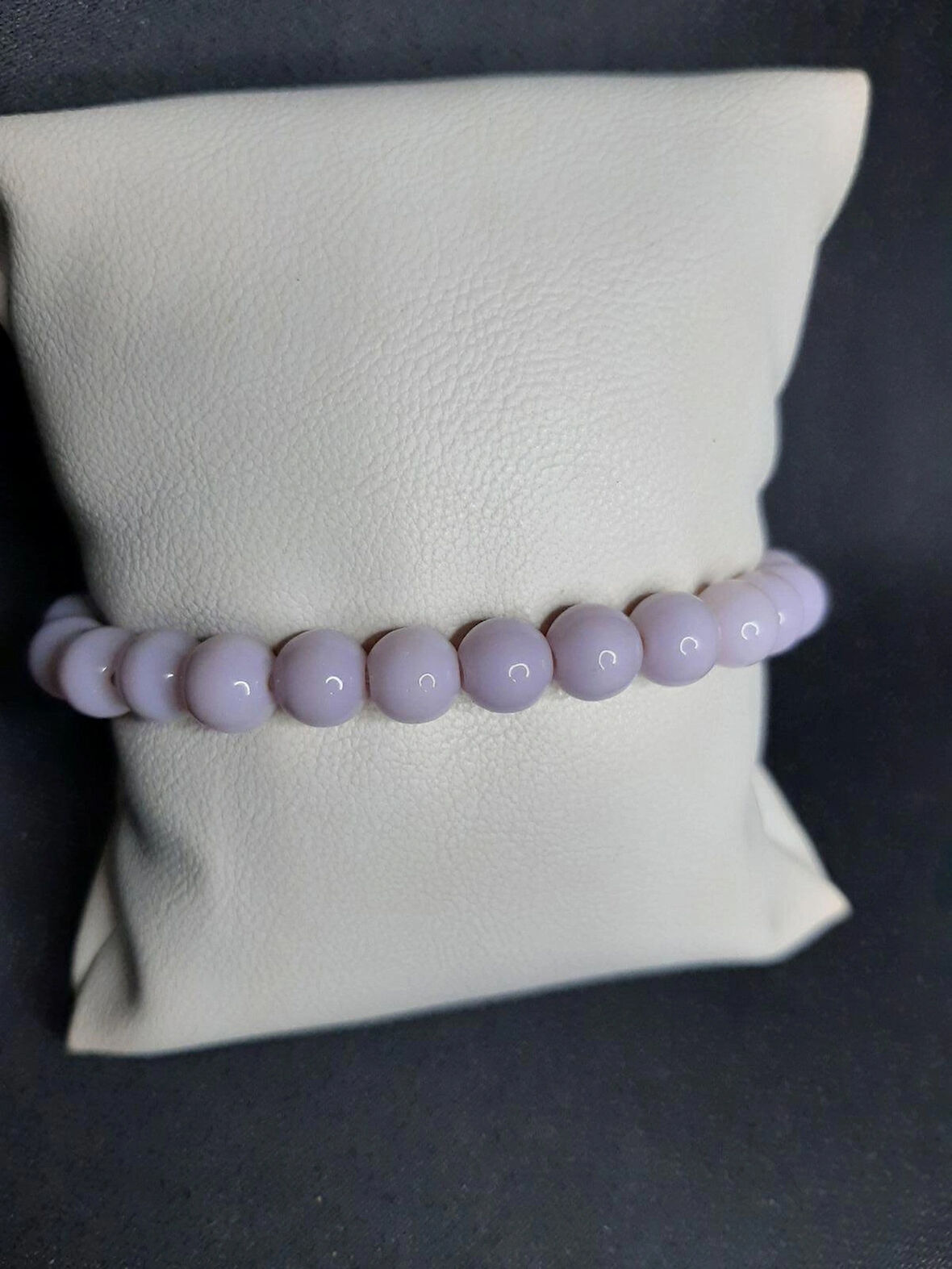 MRYart Lila Cam Boncuk Bileklik Unisex