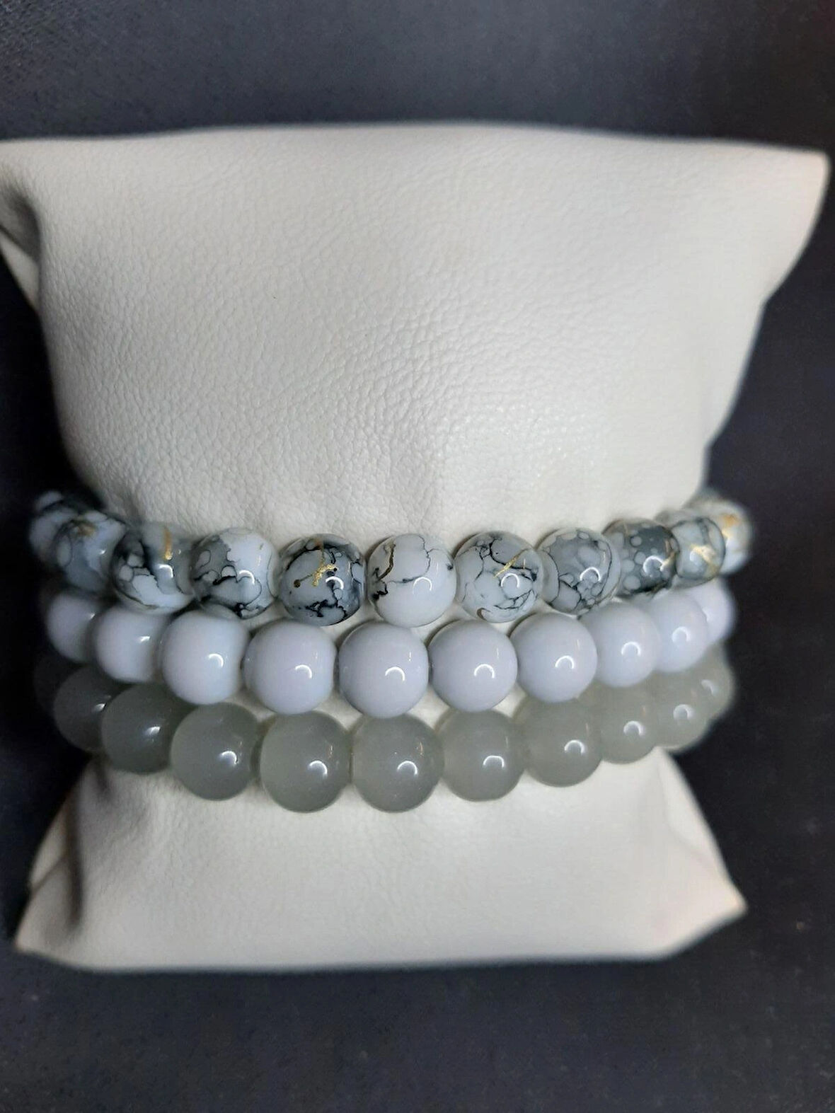 MRYart 3’lü Cam Boncuk Bileklik Seti – 3 Al Az Öde Fırsatı Unisex