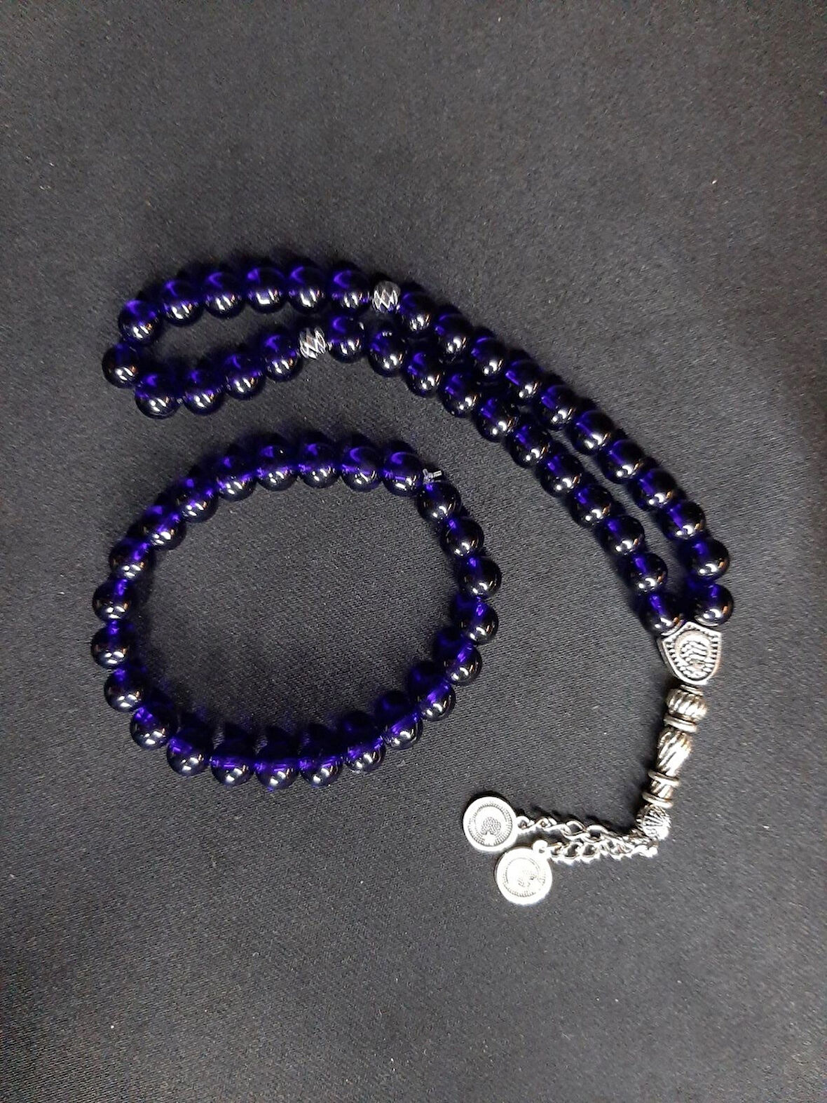 MRYart Laciver Cam Boncuk Tesbih ve Bileklik Set