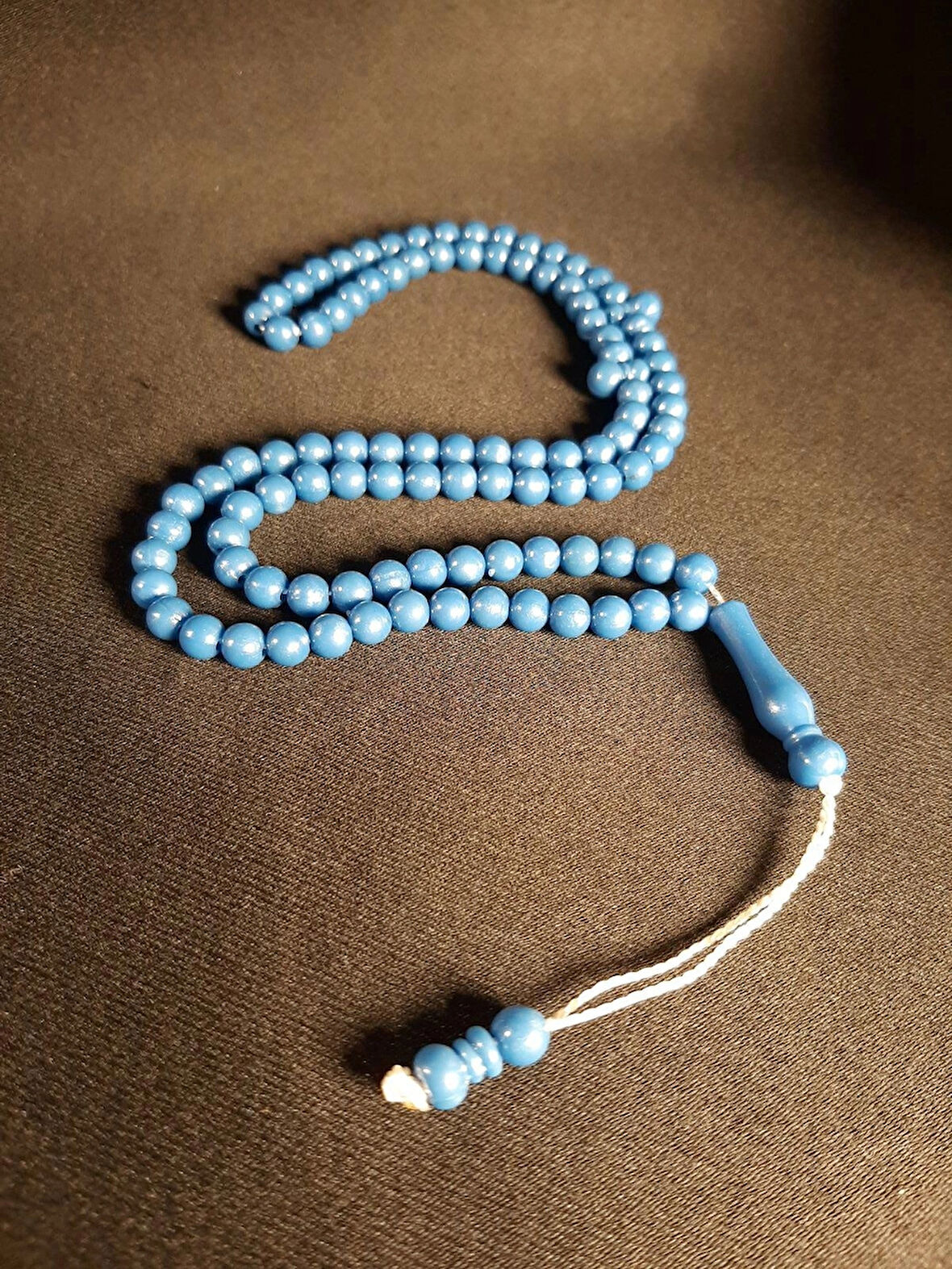 MRYart Açık Mavi Midi Boy 99'lu Plastik Tesbih