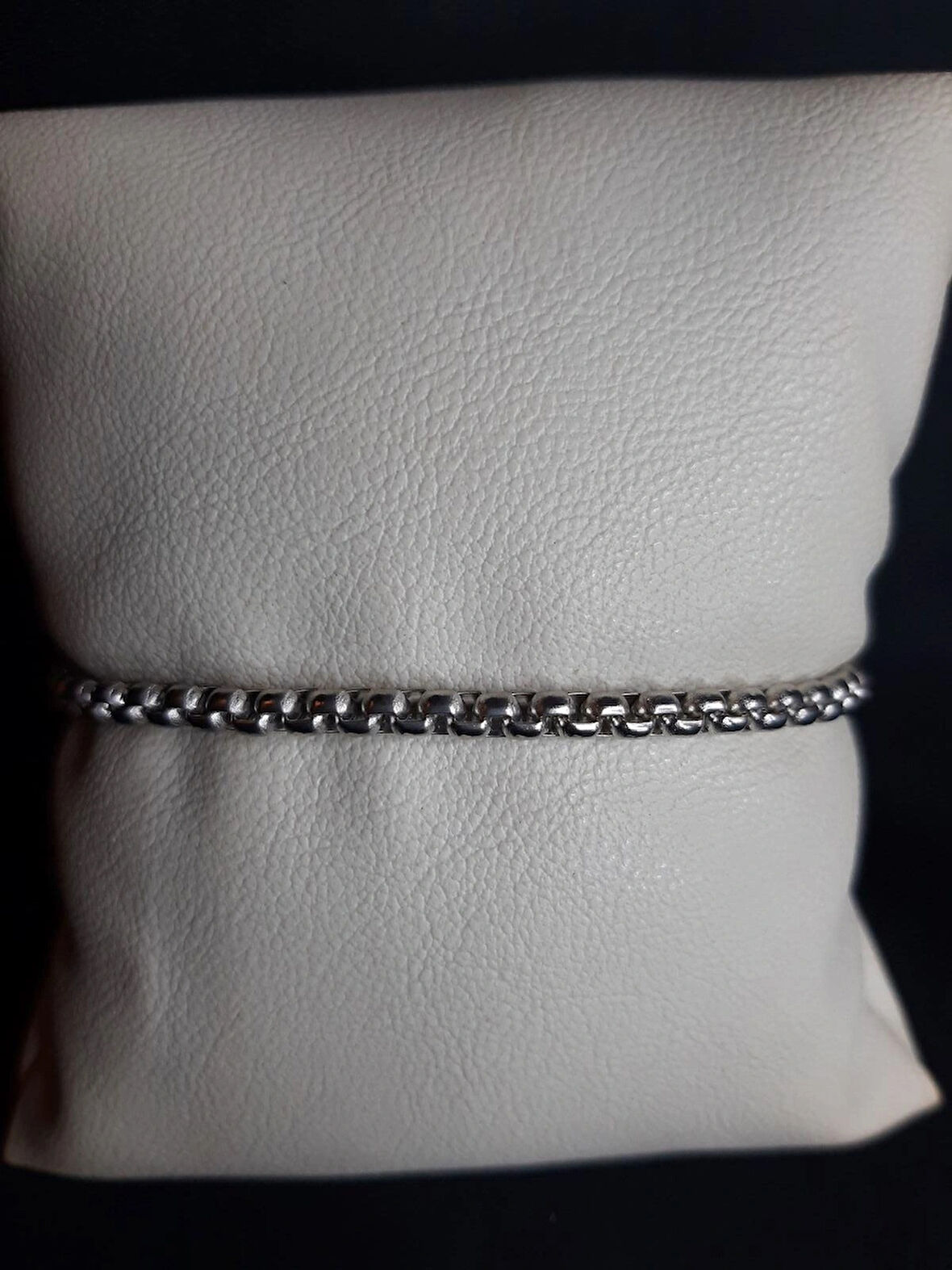 MRYart Unisex Gümüş Kaplama Arnavut Asansör Zincir Bileklik