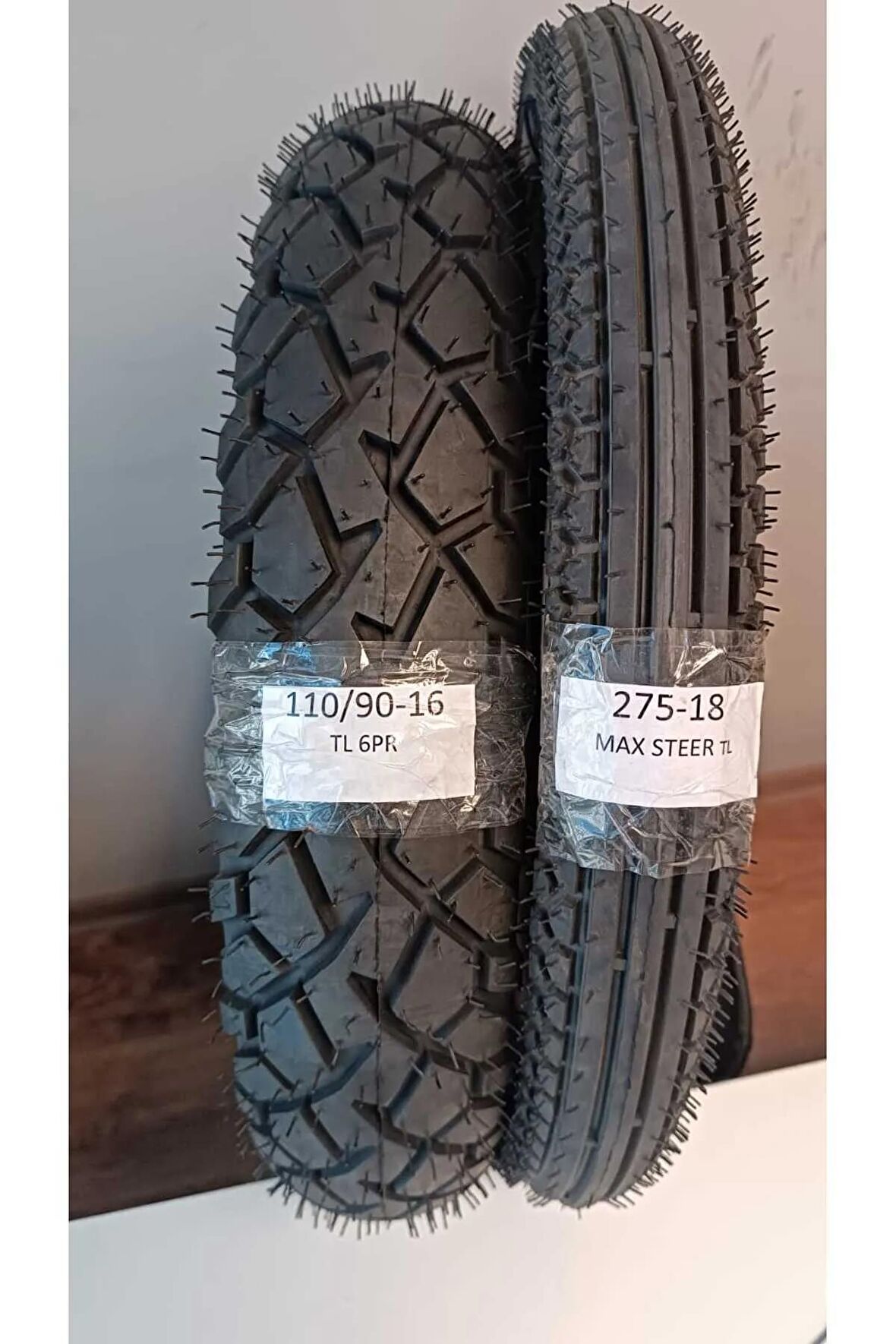 Iranyasa -tdt Tyres Maxstreer Ikili Set 110-90-16tl 6p 275t-18tl Motosiklet Lastiği