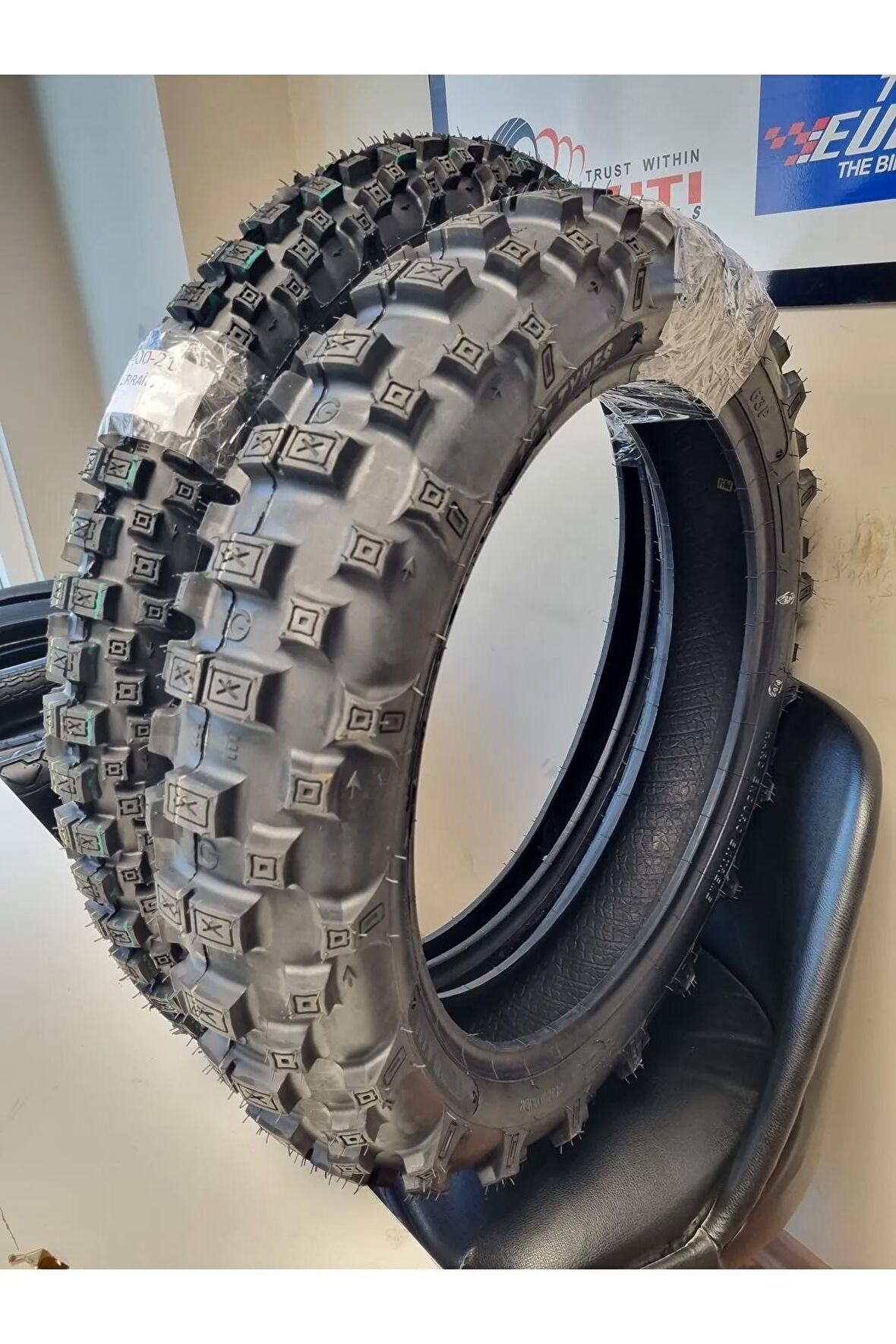Set 460-18 Ve 300-21 Cross Motosiklet Lastiği Ön/arka Takım Iç Lastikleri Ile Birlikte